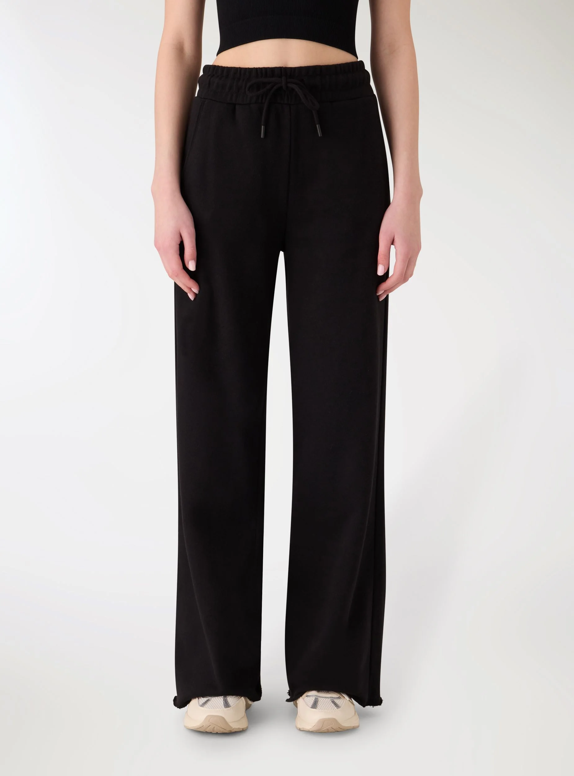 Pantaloni tuta wide leg tinta unita - Image 4