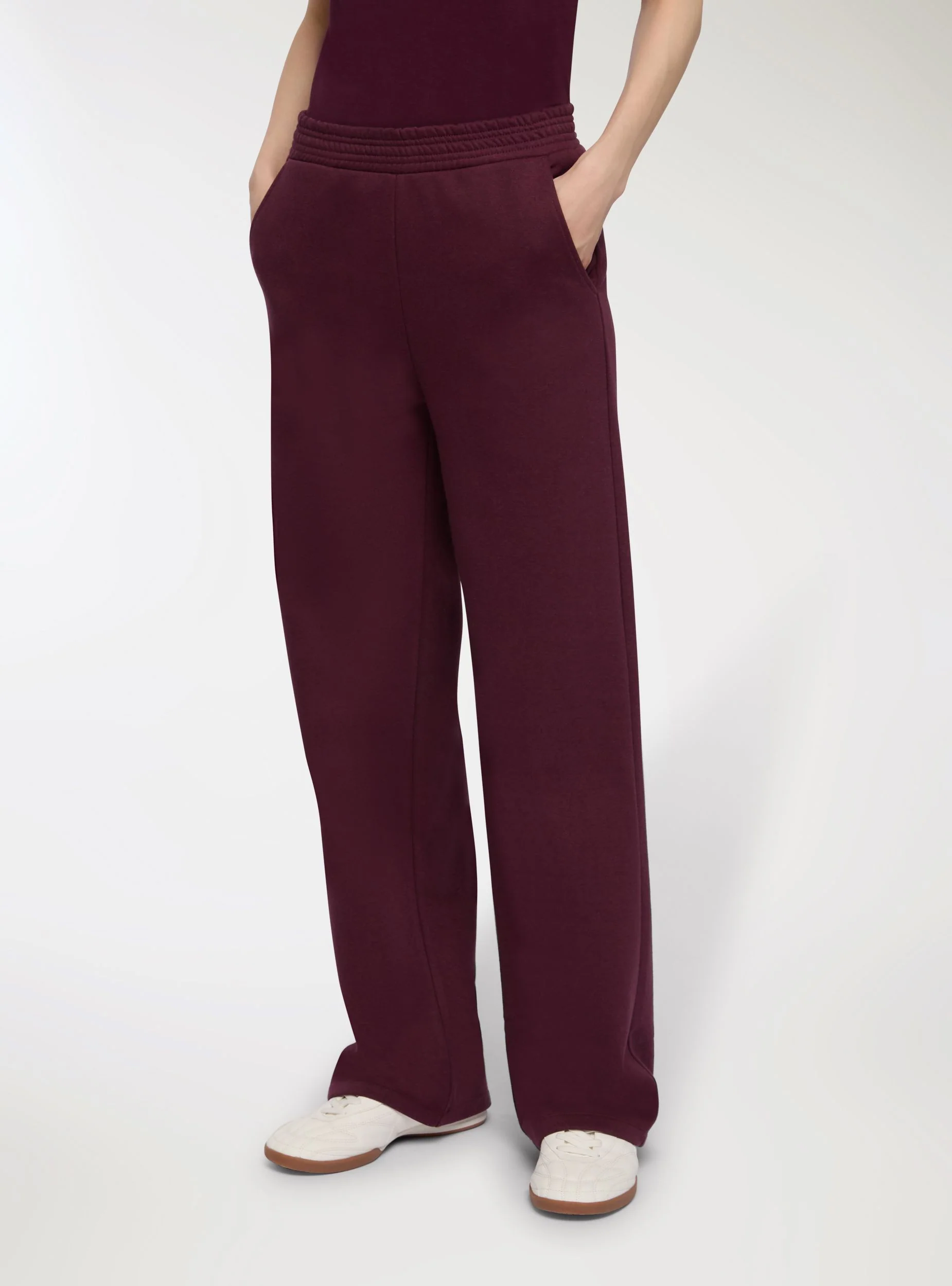 Pantaloni tuta wide leg tinta unita - Image 4