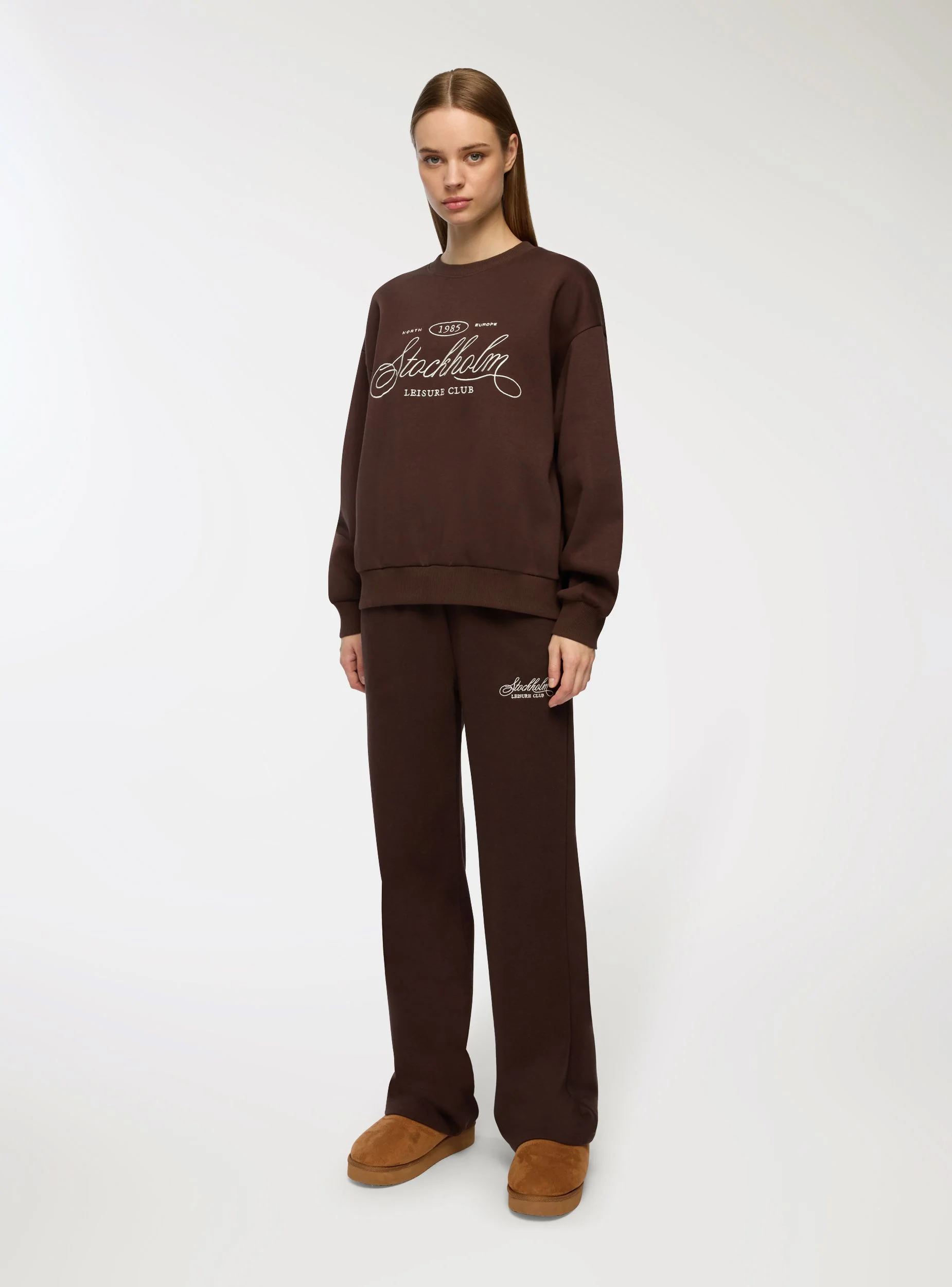 Pantaloni tuta wide leg vita alta - Image 4