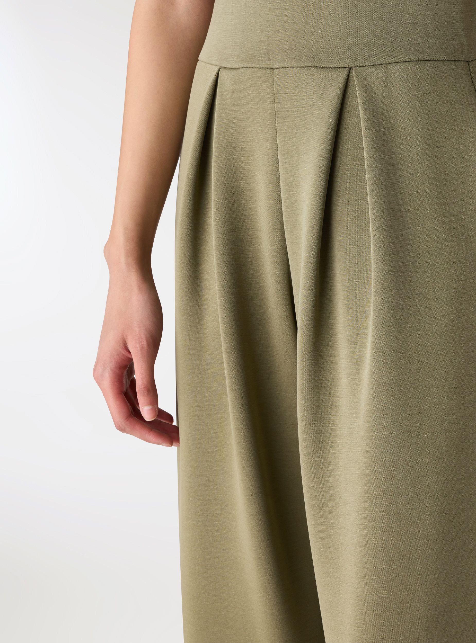 Pantaloni tuta wide leg vita elastica - Image 4