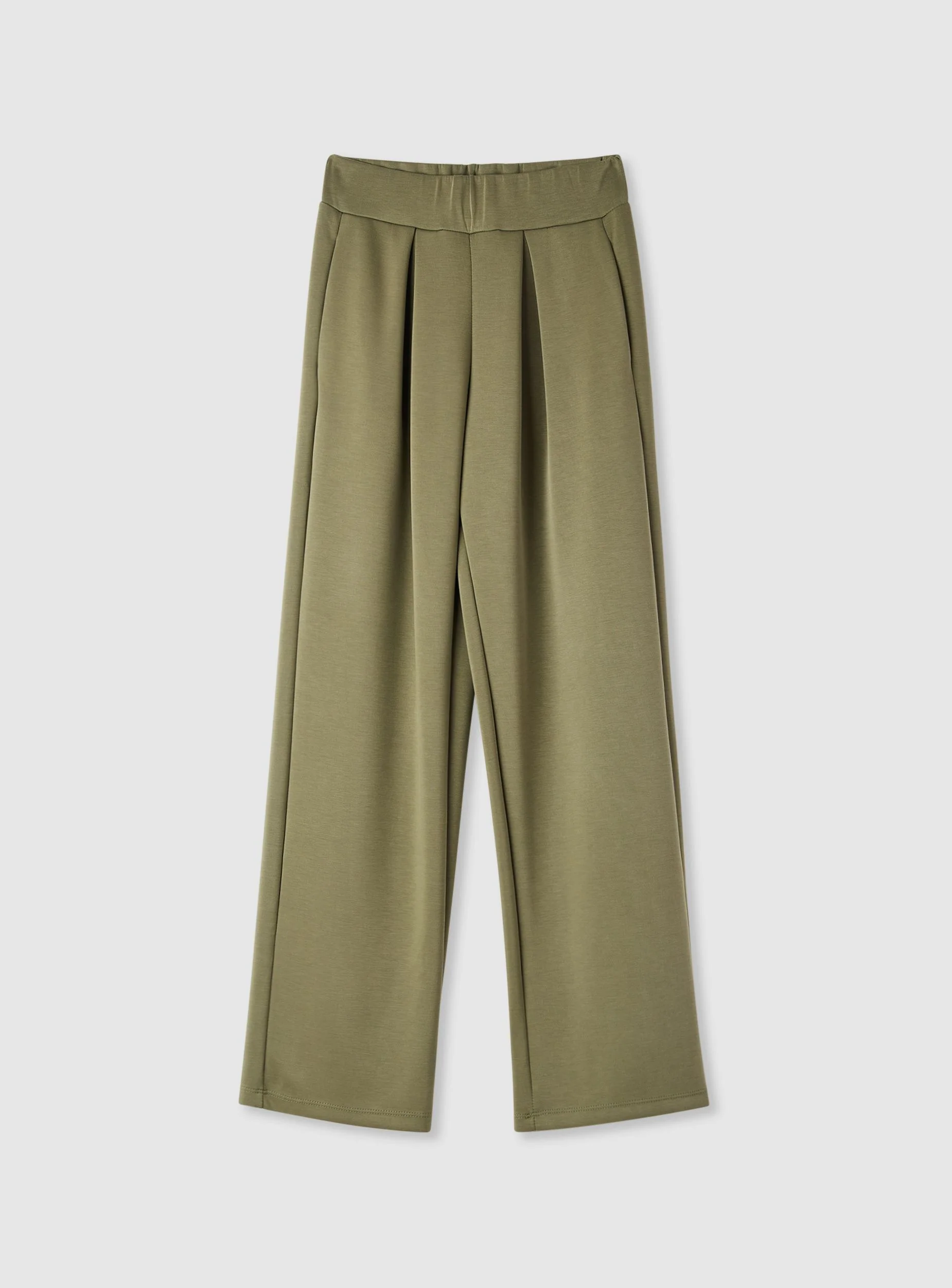 Pantaloni tuta wide leg vita elastica - Image 5