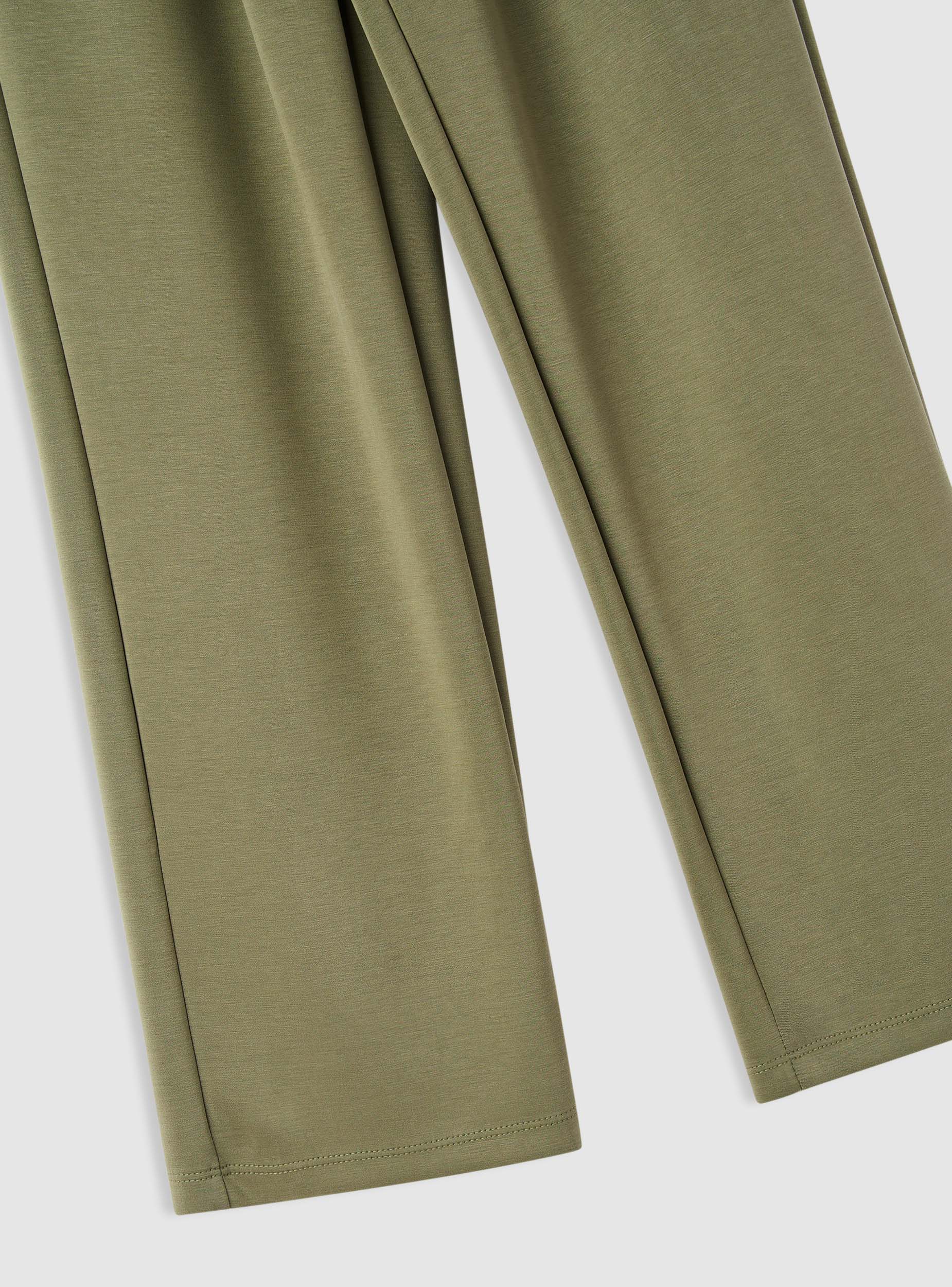 Pantaloni tuta wide leg vita elastica - Image 6