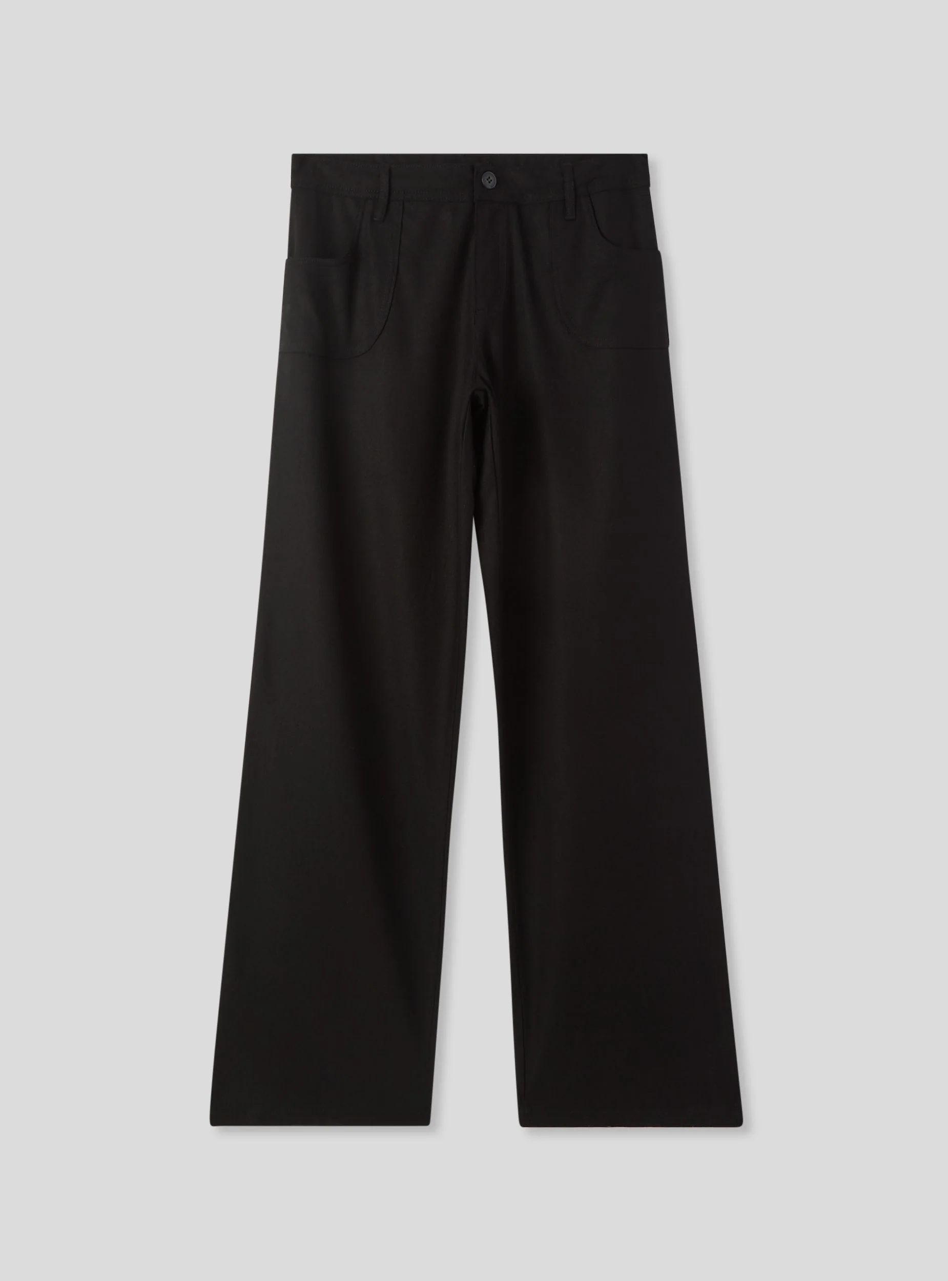 Pantaloni vita bassa in misto lino - Image 6