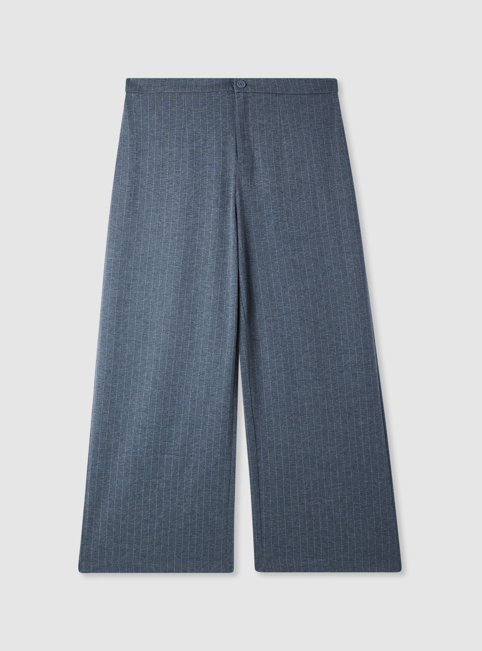 Pantaloni wide leg a righe - Image 3