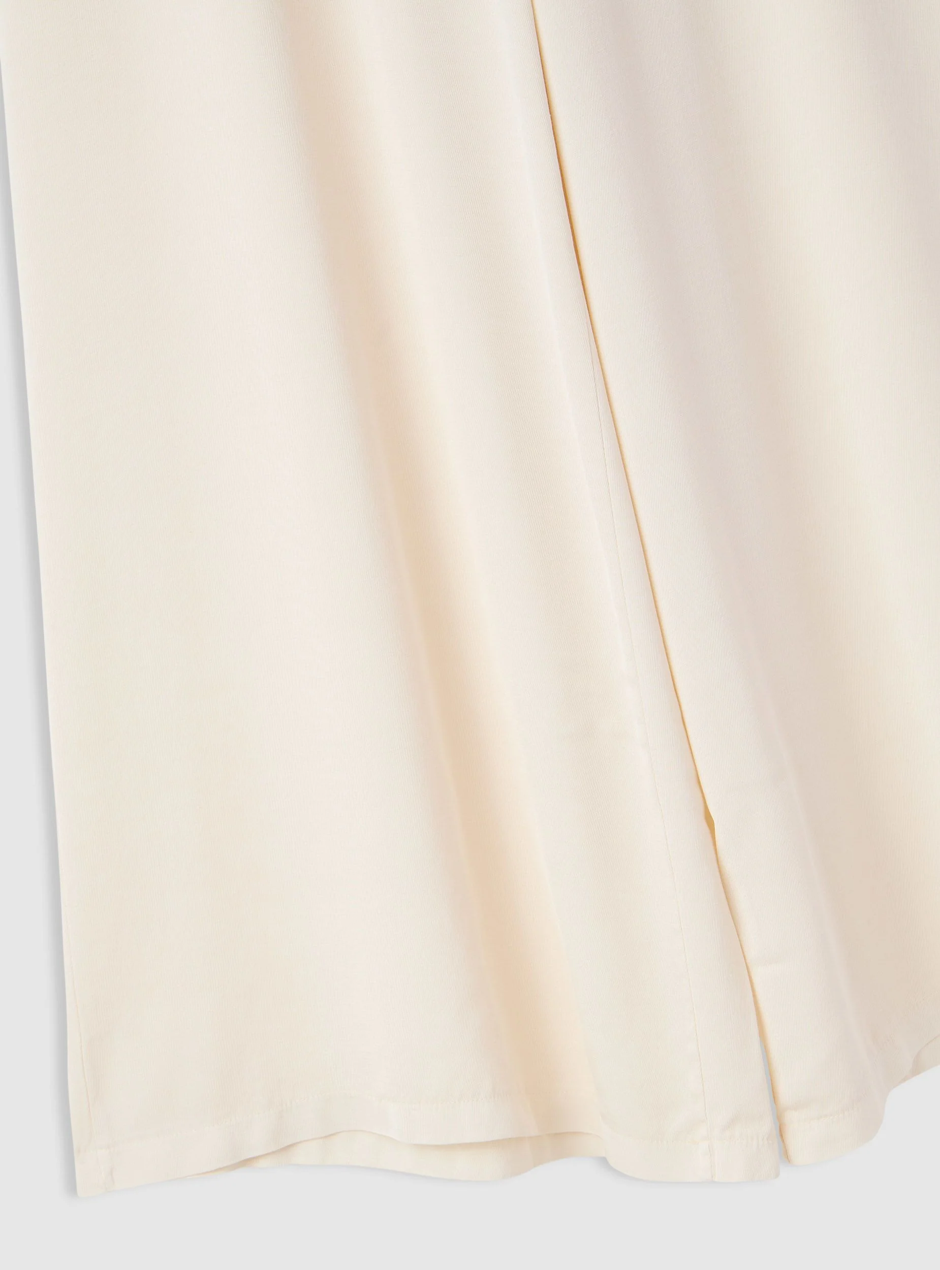Pantaloni wide leg a tinta unita con vita elasticizzata - Image 6