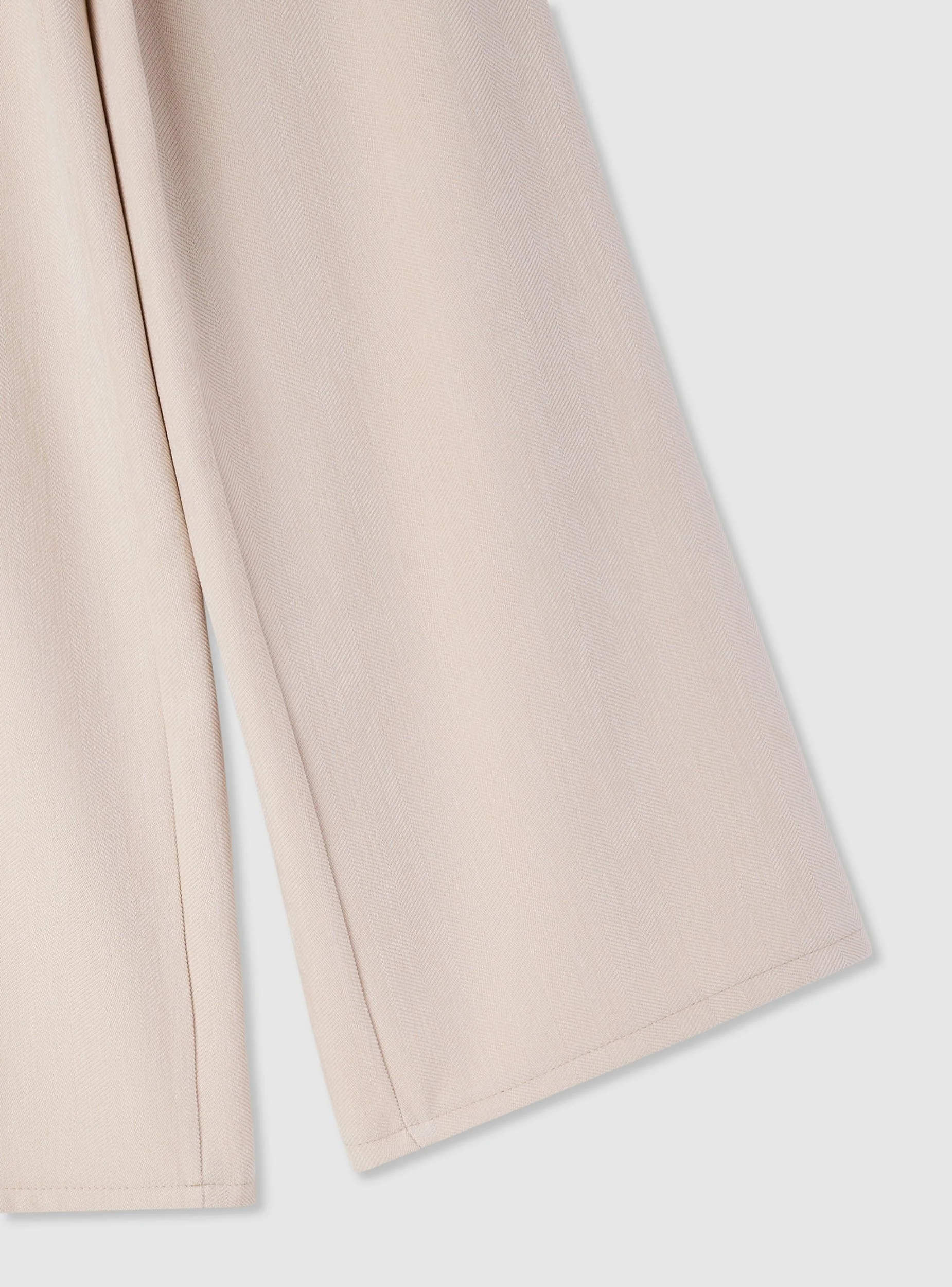 Pantaloni wide leg a tinta unita - Image 2