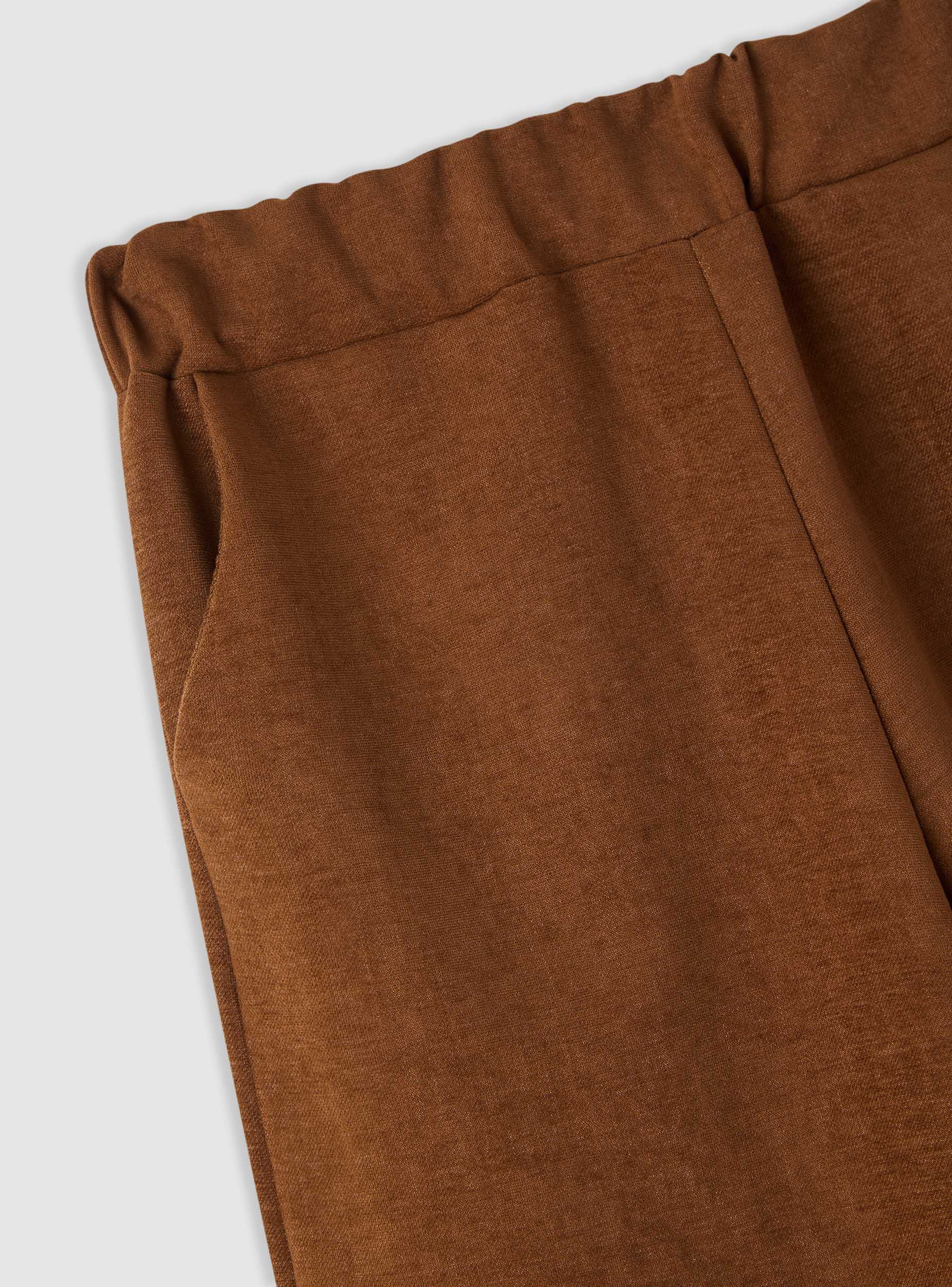 Pantaloni wide leg a tinta unita - Image 5