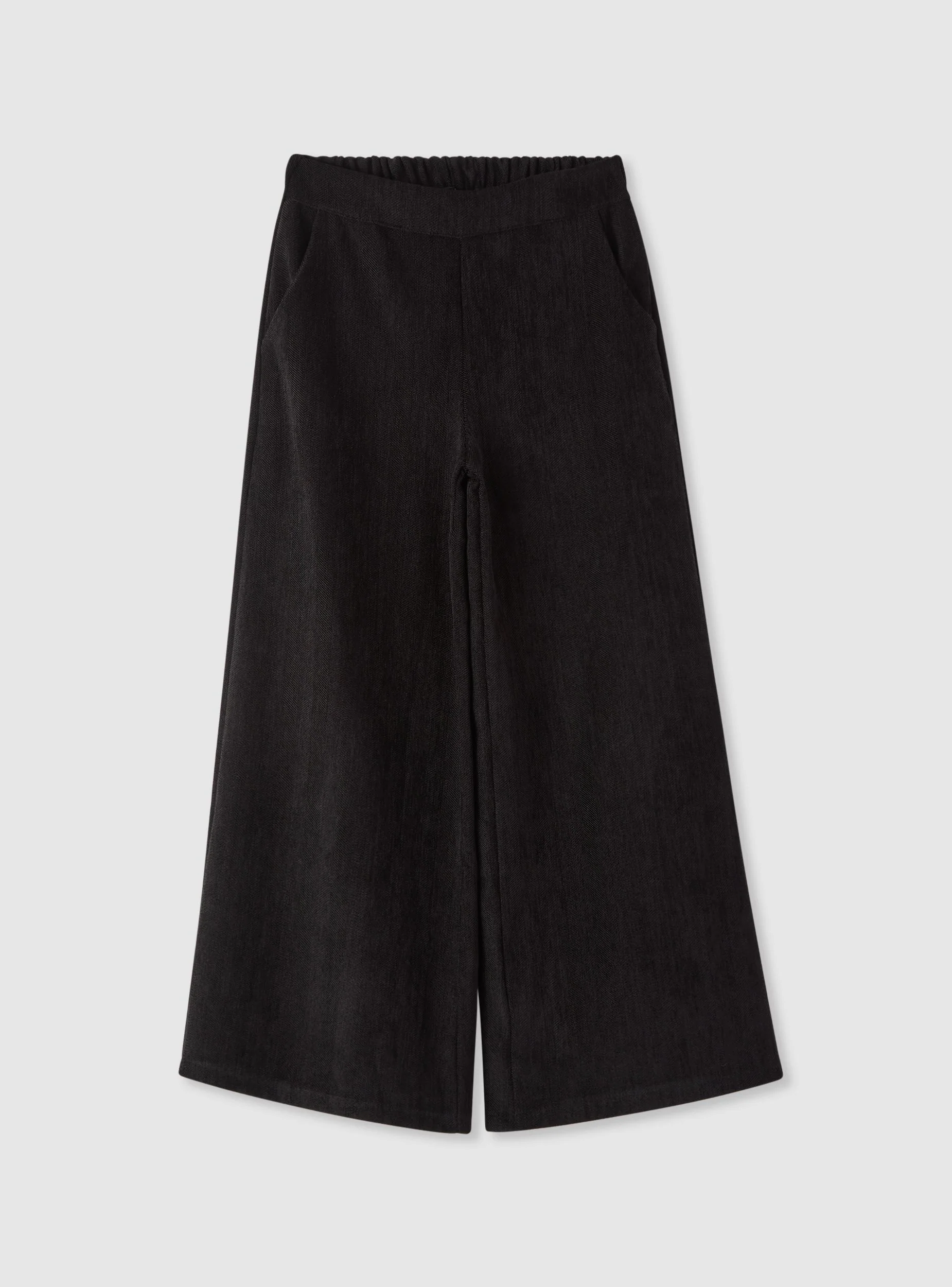 Pantaloni wide leg a tinta unita - Image 3