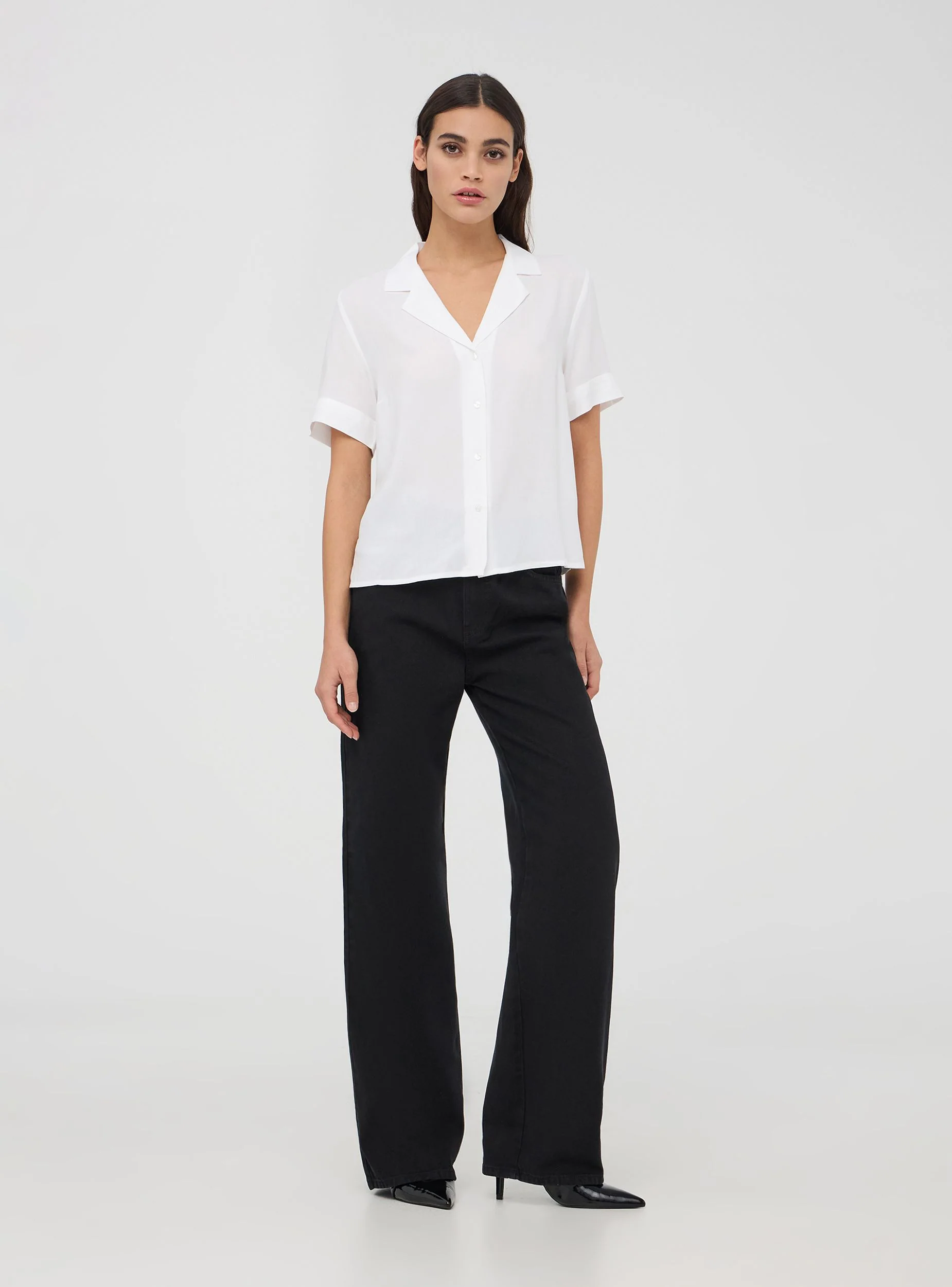 Pantaloni wide leg cinque tasche - Image 3
