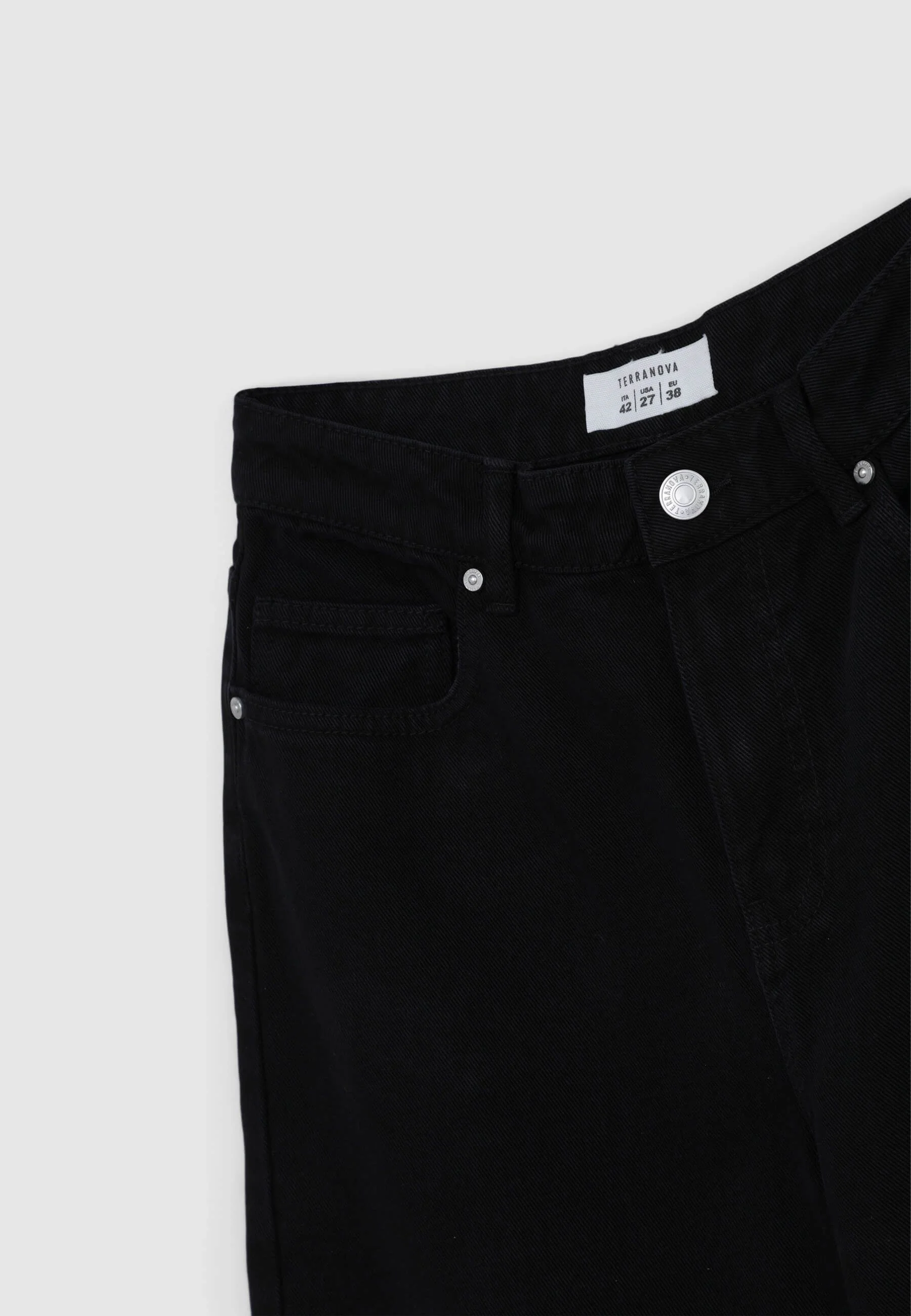 Pantaloni wide leg cinque tasche - Image 4