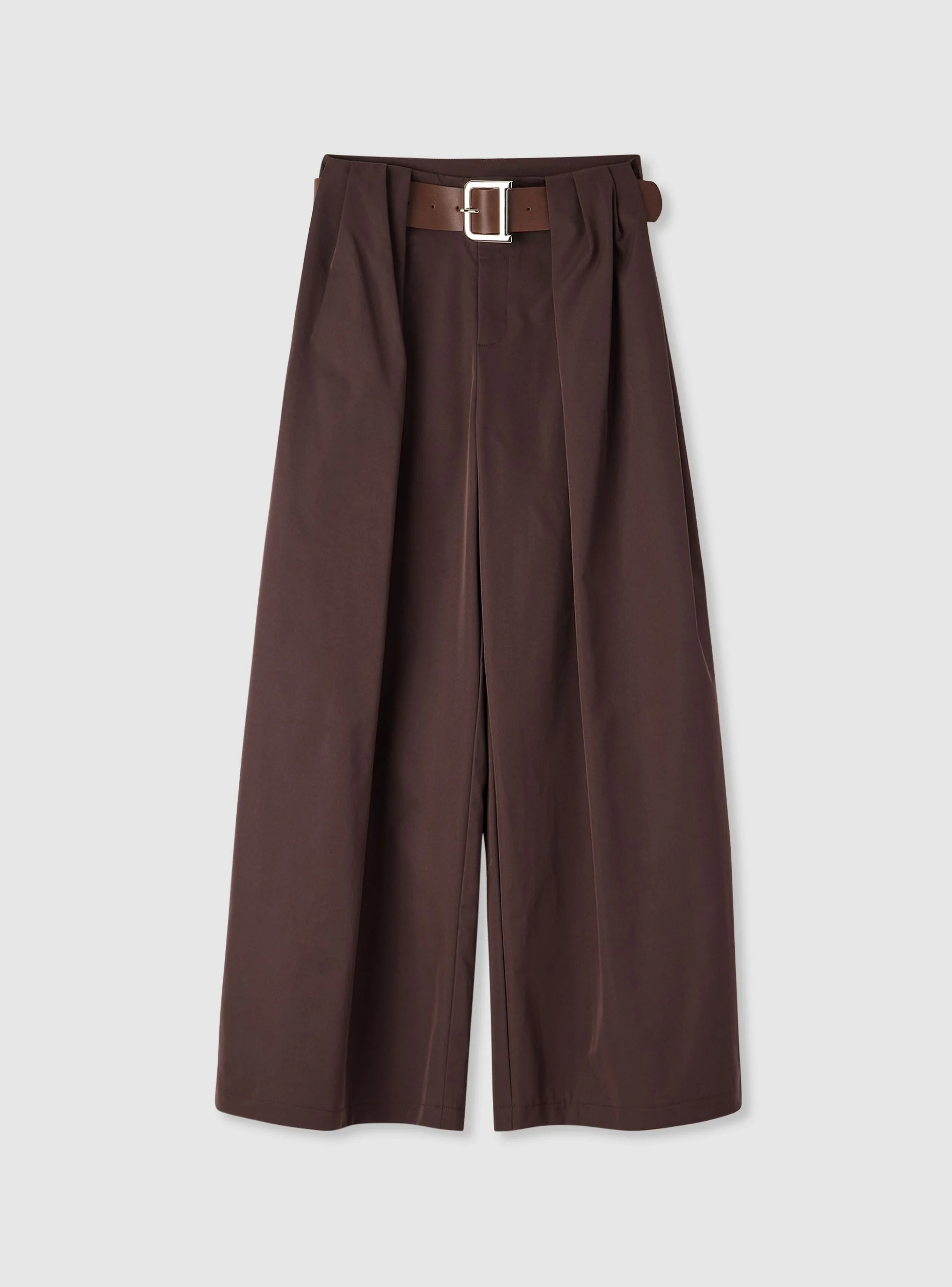 Pantaloni wide leg con cintura - Image 5