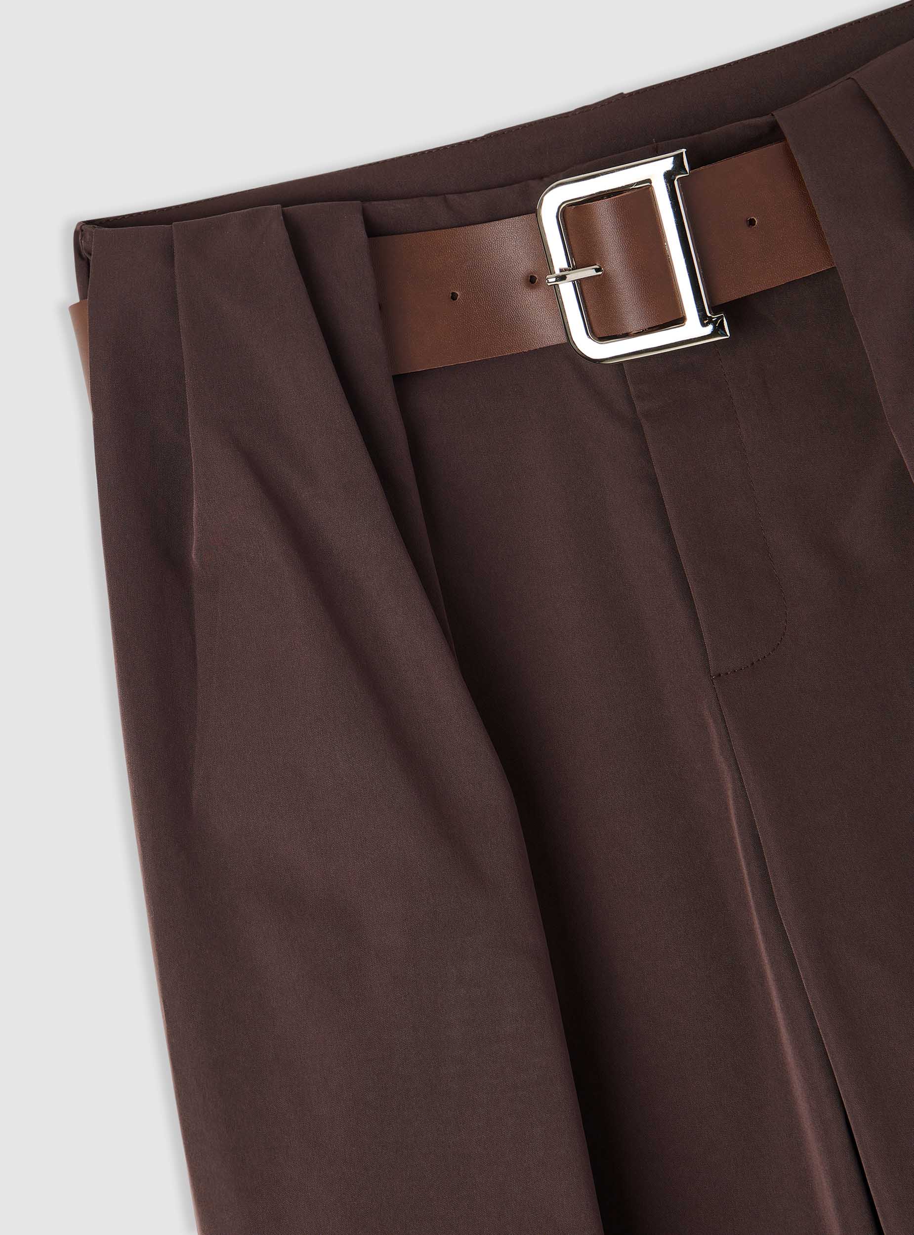 Pantaloni wide leg con cintura - Image 7