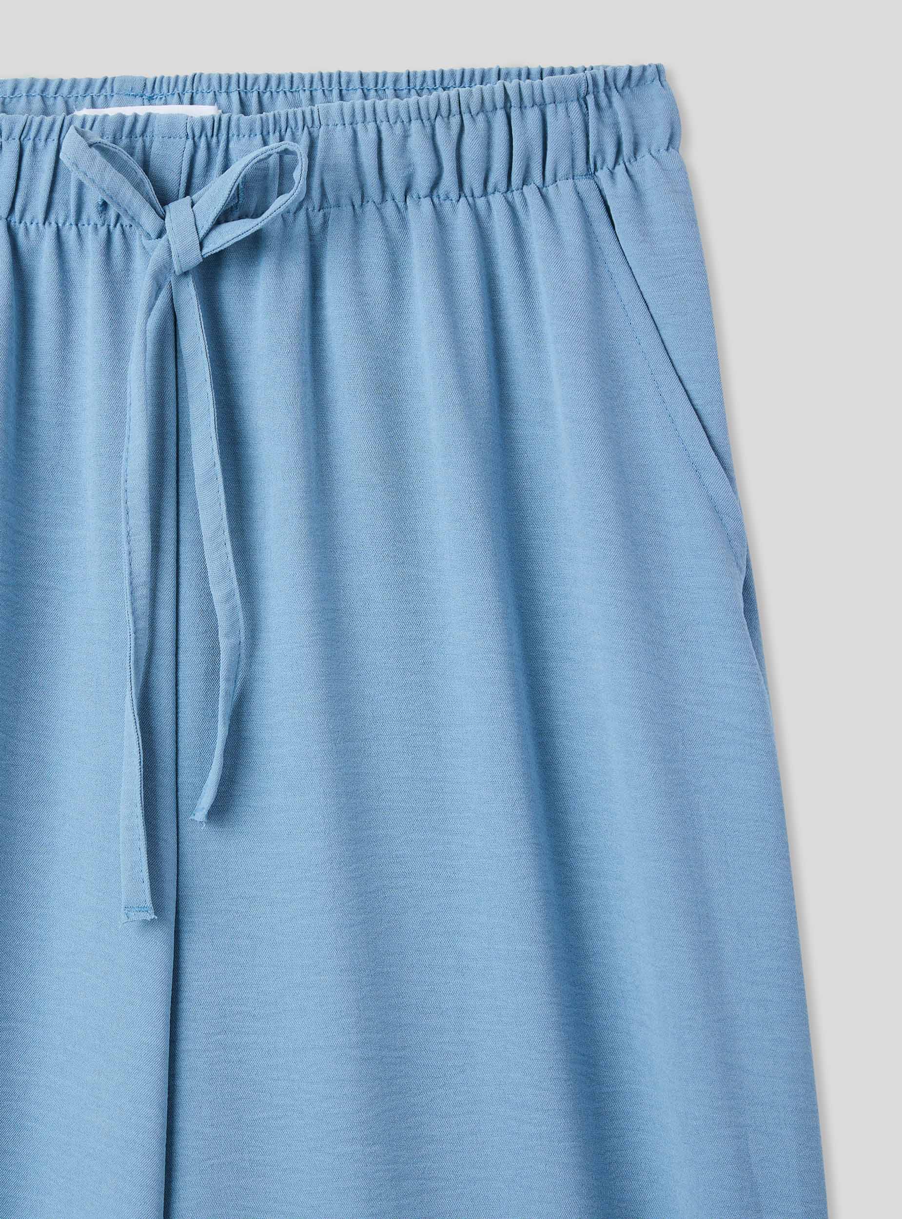 Pantaloni wide leg con coulisse - Image 5