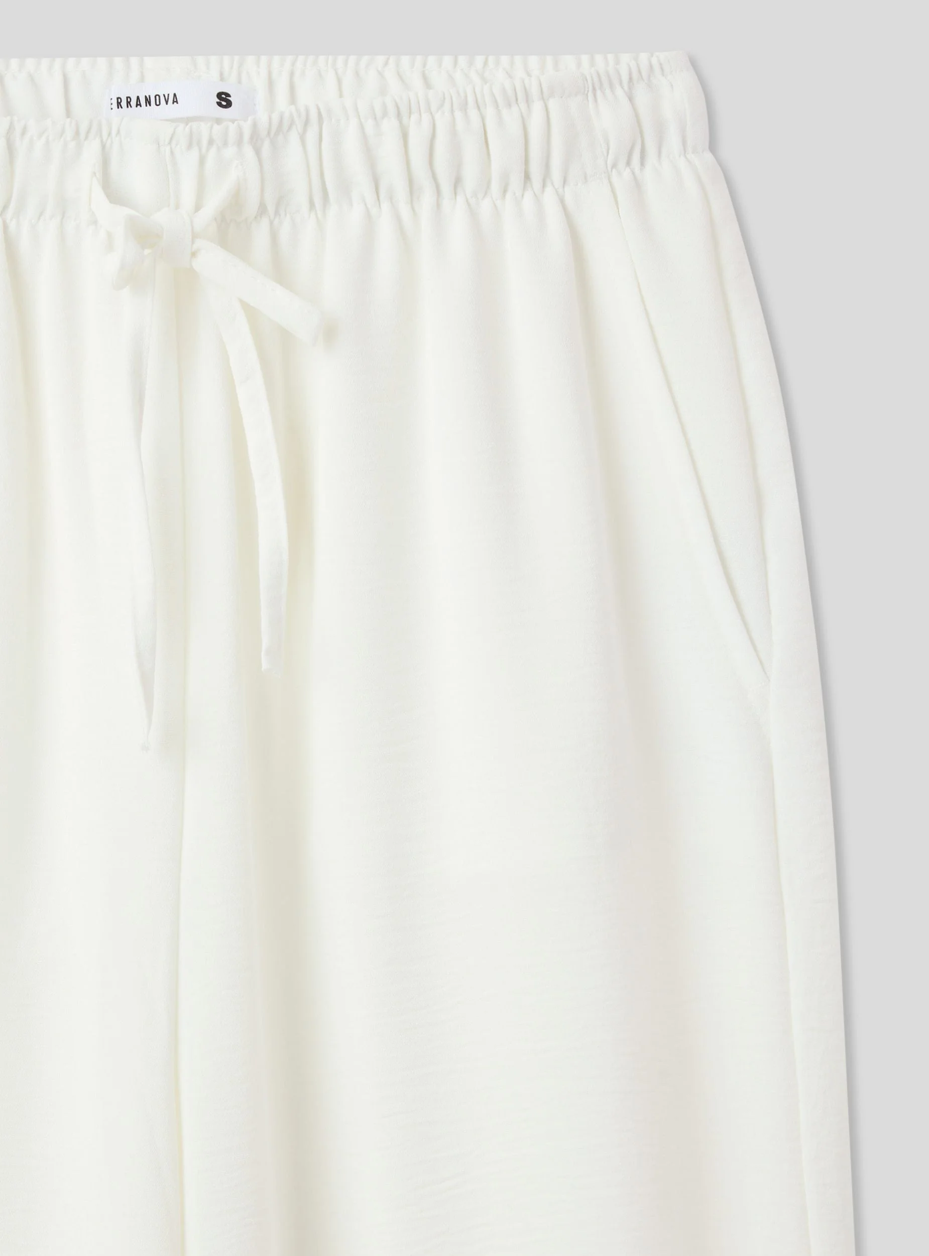 Pantaloni wide leg con coulisse - Image 4