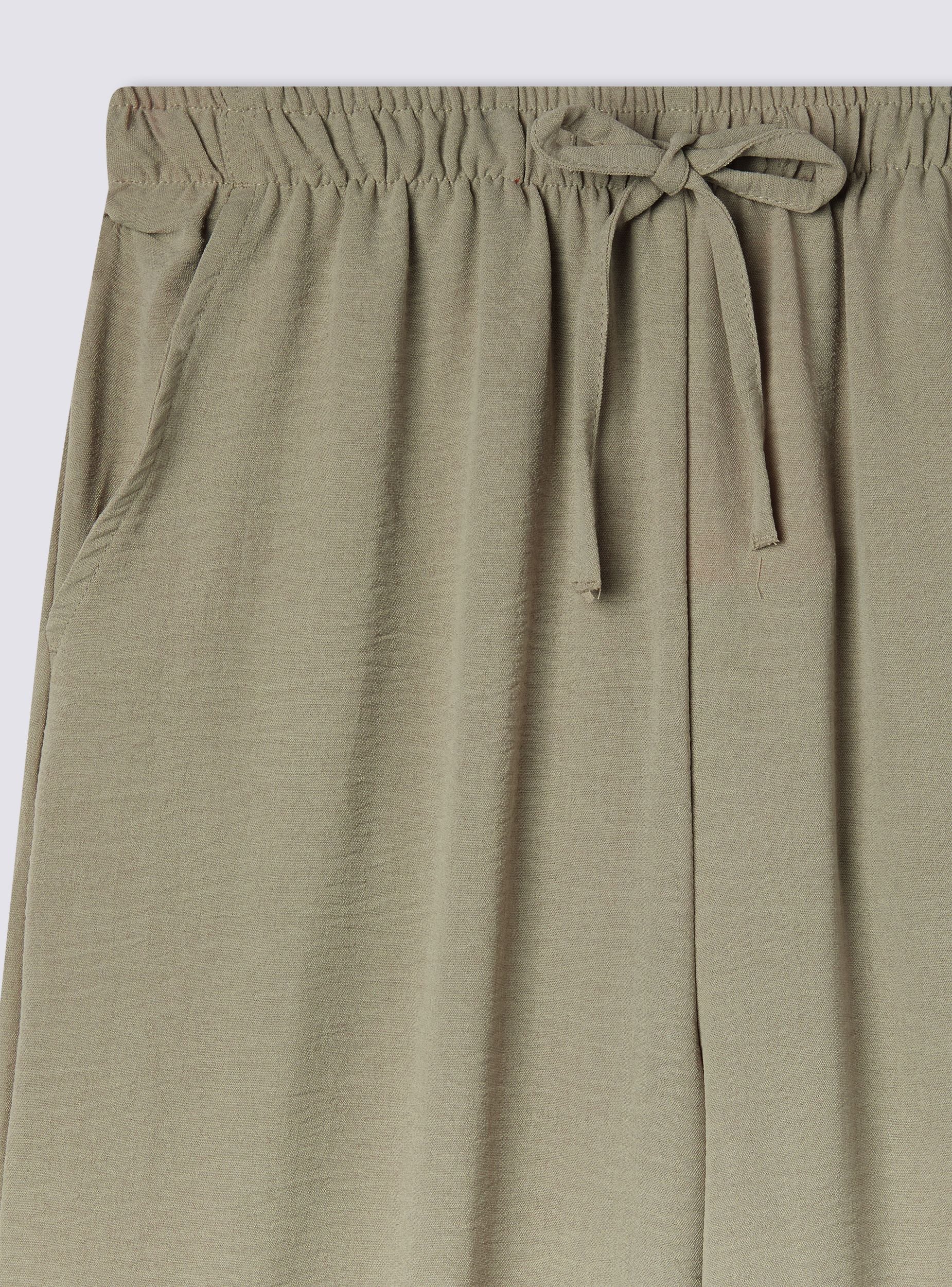Pantaloni wide leg con coulisse - Image 6