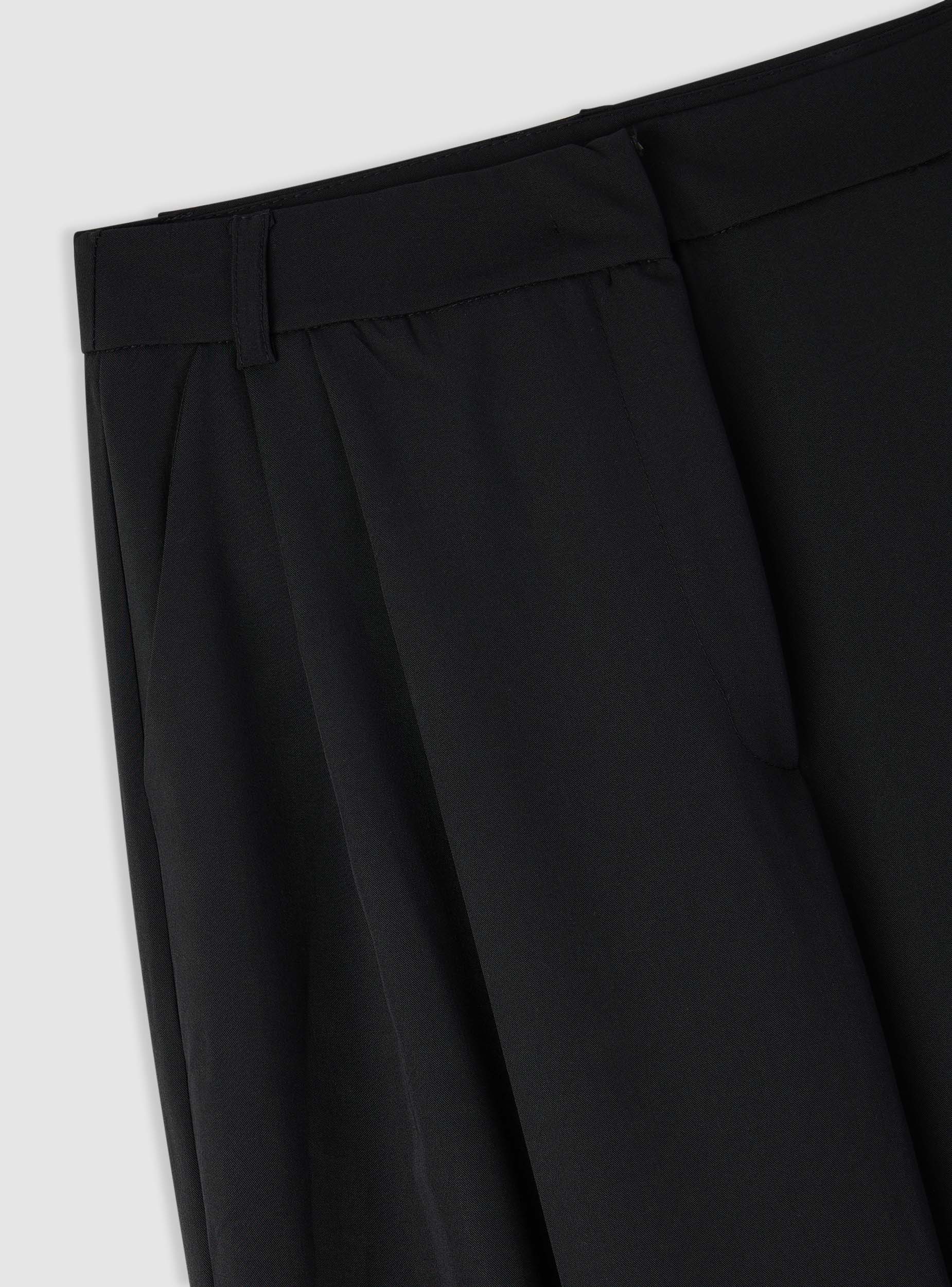 Pantaloni wide leg con doppia pince - Image 7