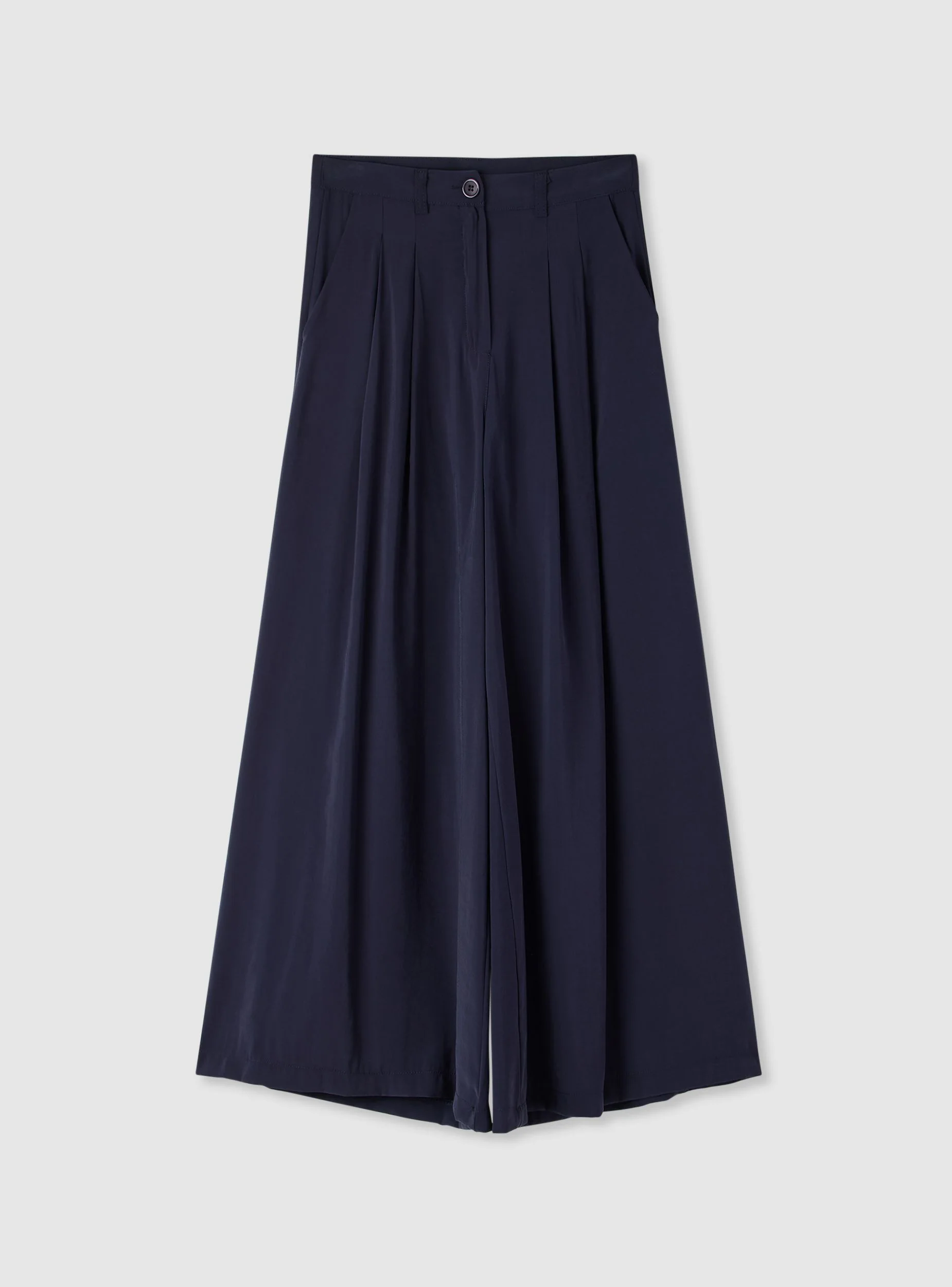 Pantaloni wide leg con doppie pince - Image 7