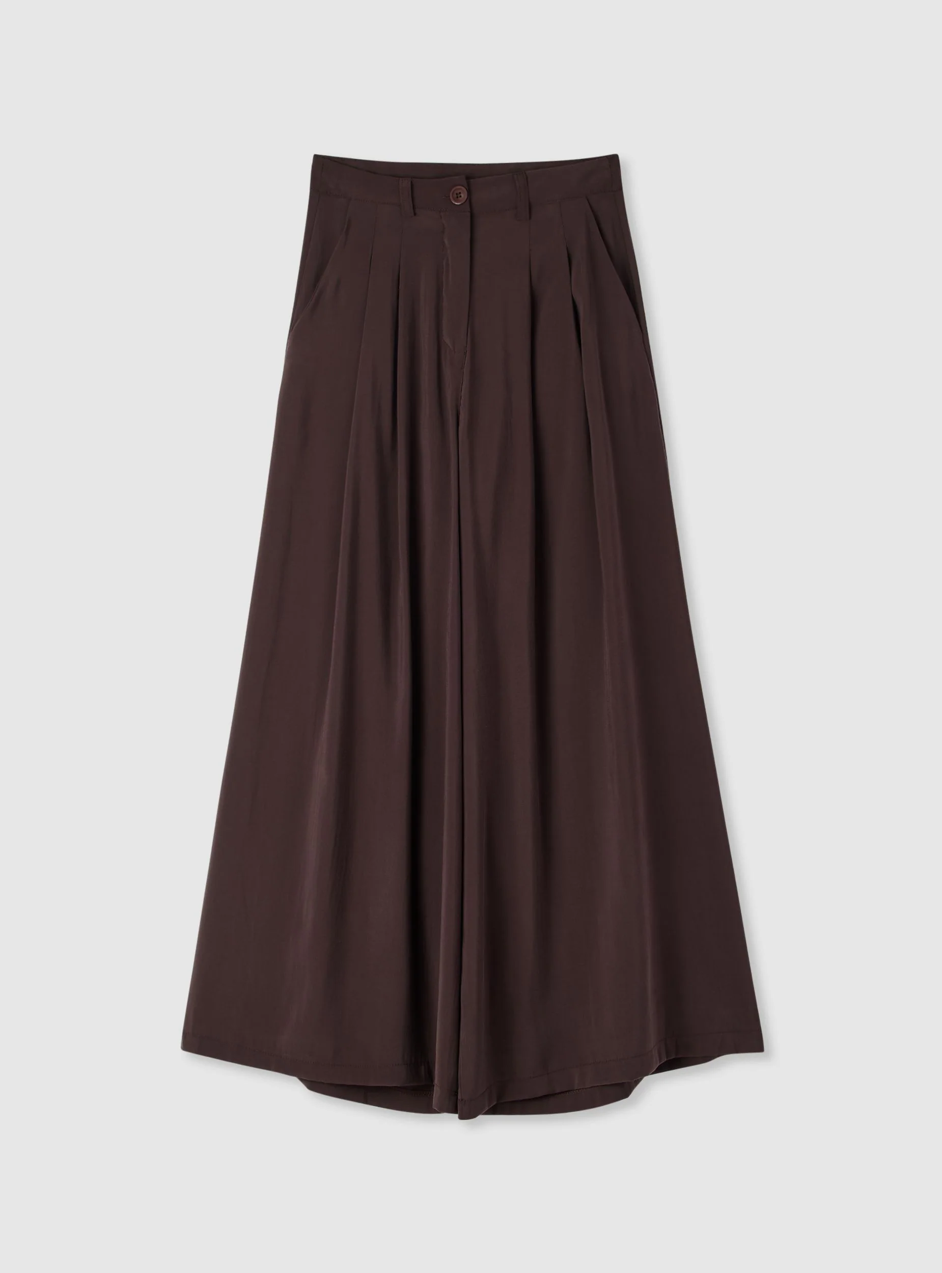 Pantaloni wide leg con doppie pince - Image 5