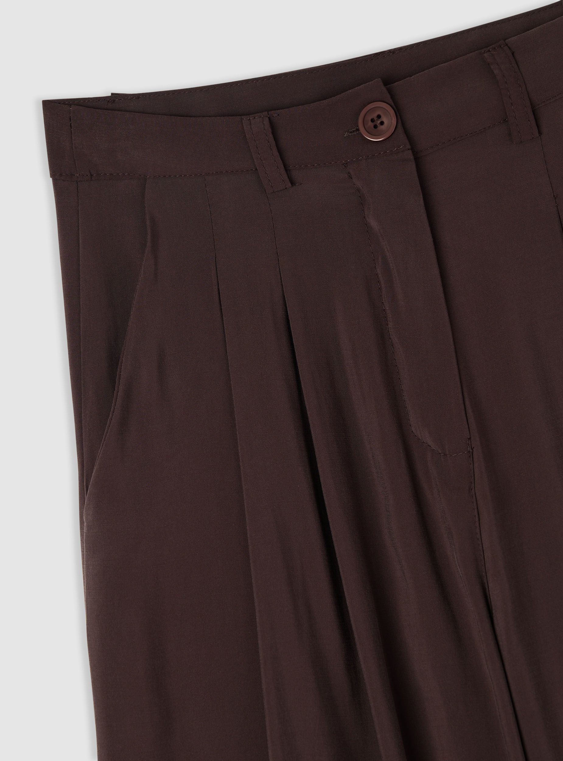 Pantaloni wide leg con doppie pince - Image 7