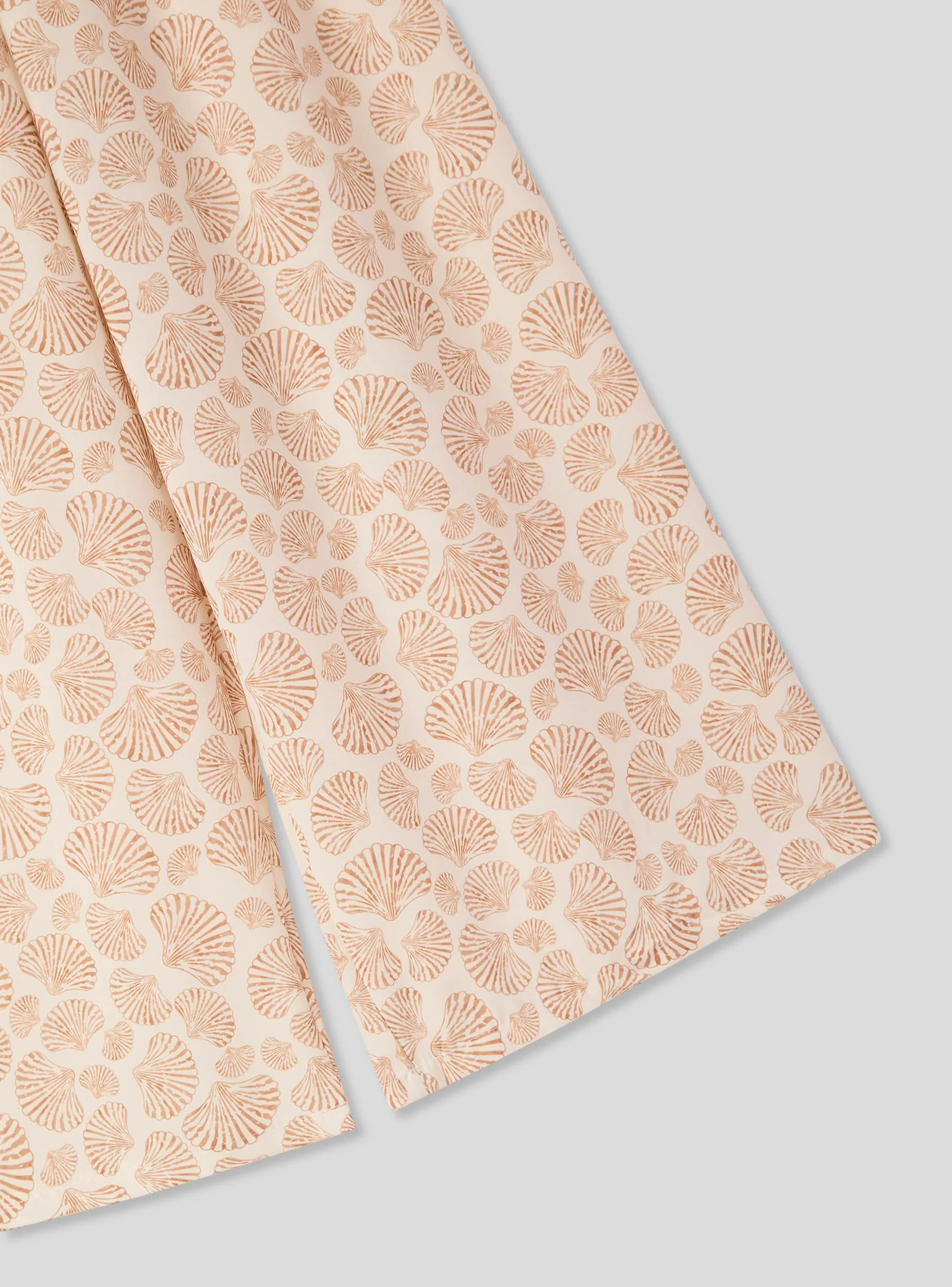 Pantaloni wide leg con fantasia conchiglie - Image 2
