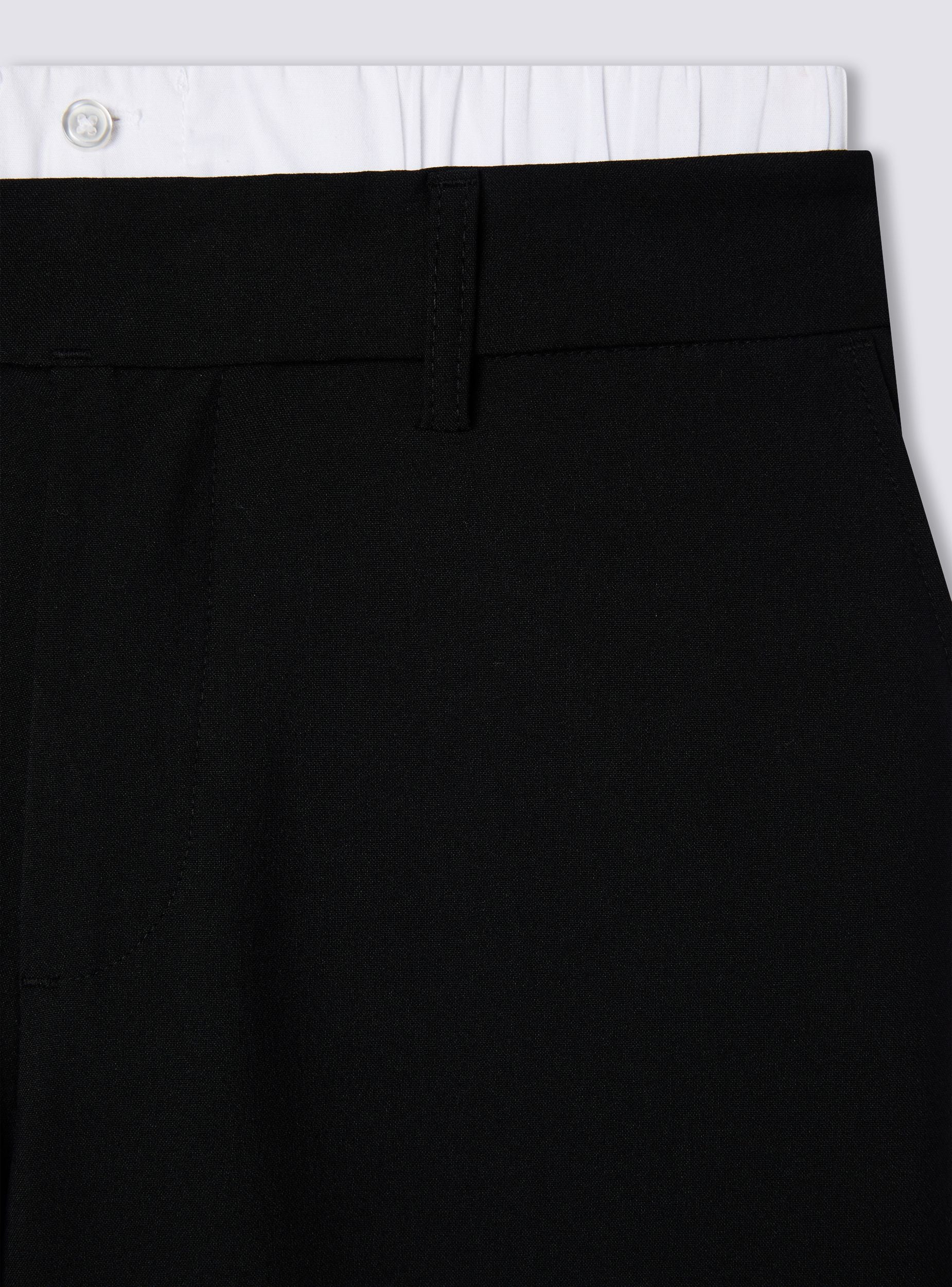 Pantaloni wide leg con fascia effetto boxer - Image 6