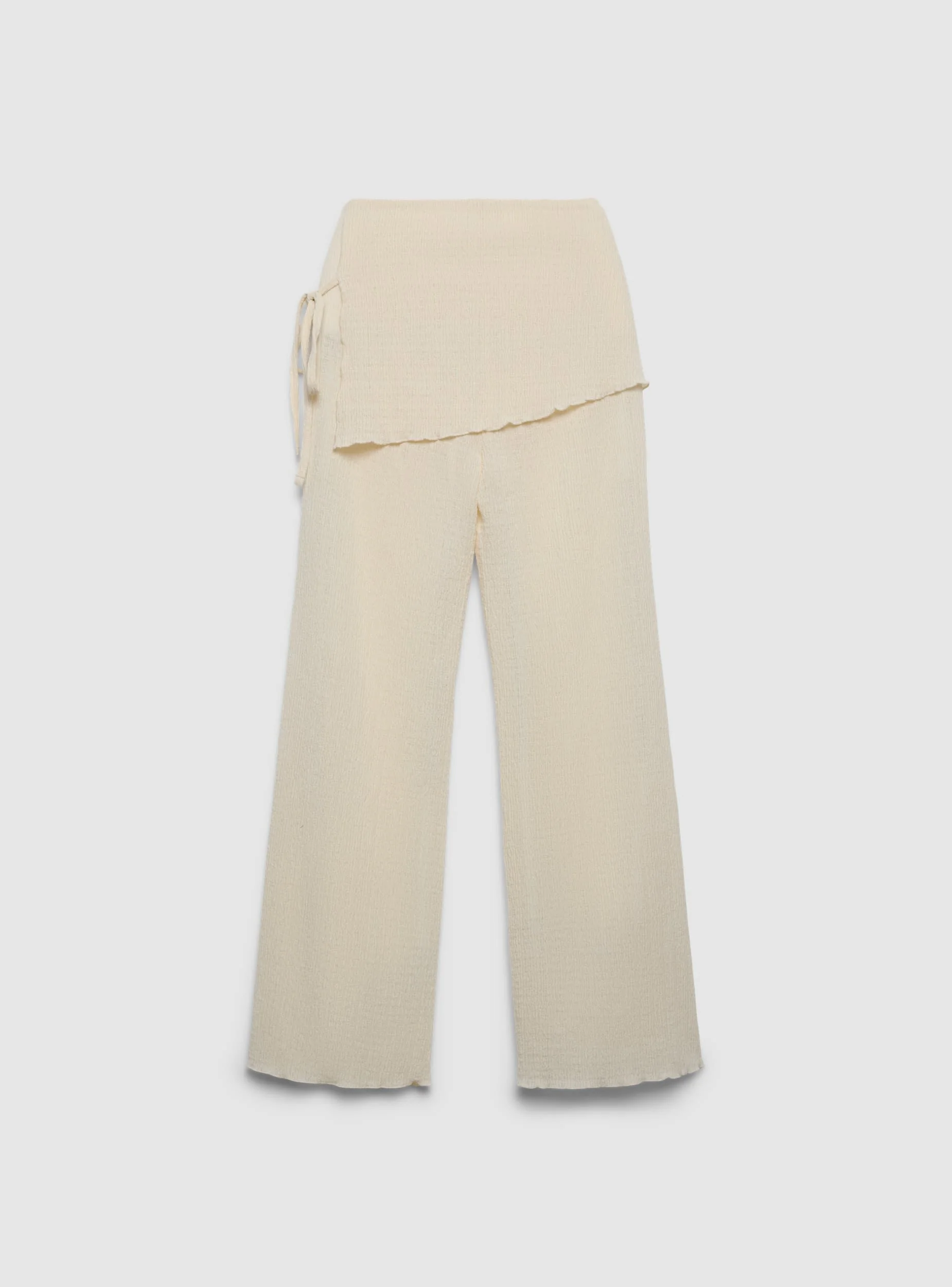Pantaloni wide leg con gonna - Image 6