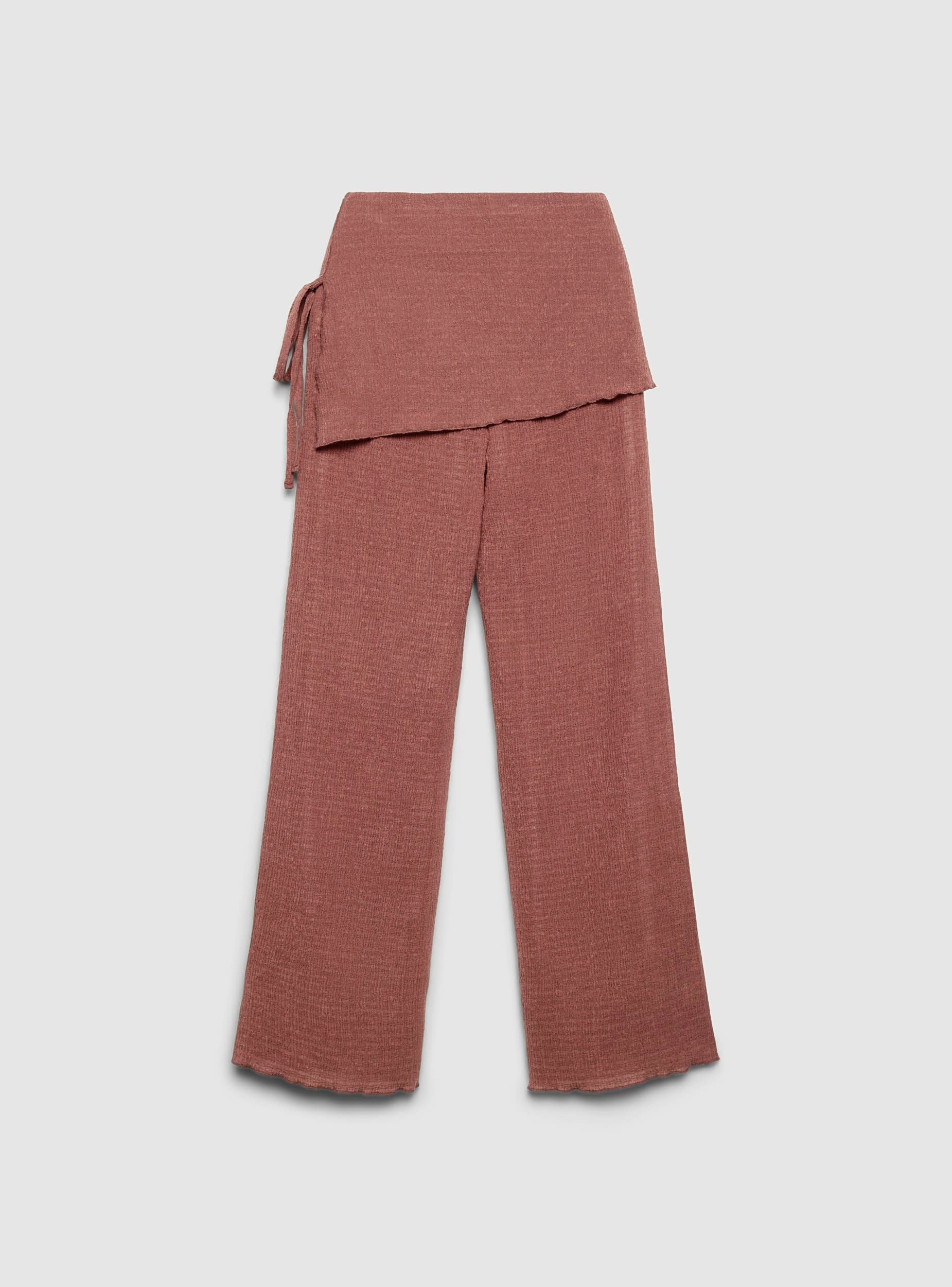 Pantaloni wide leg con gonna - Image 5