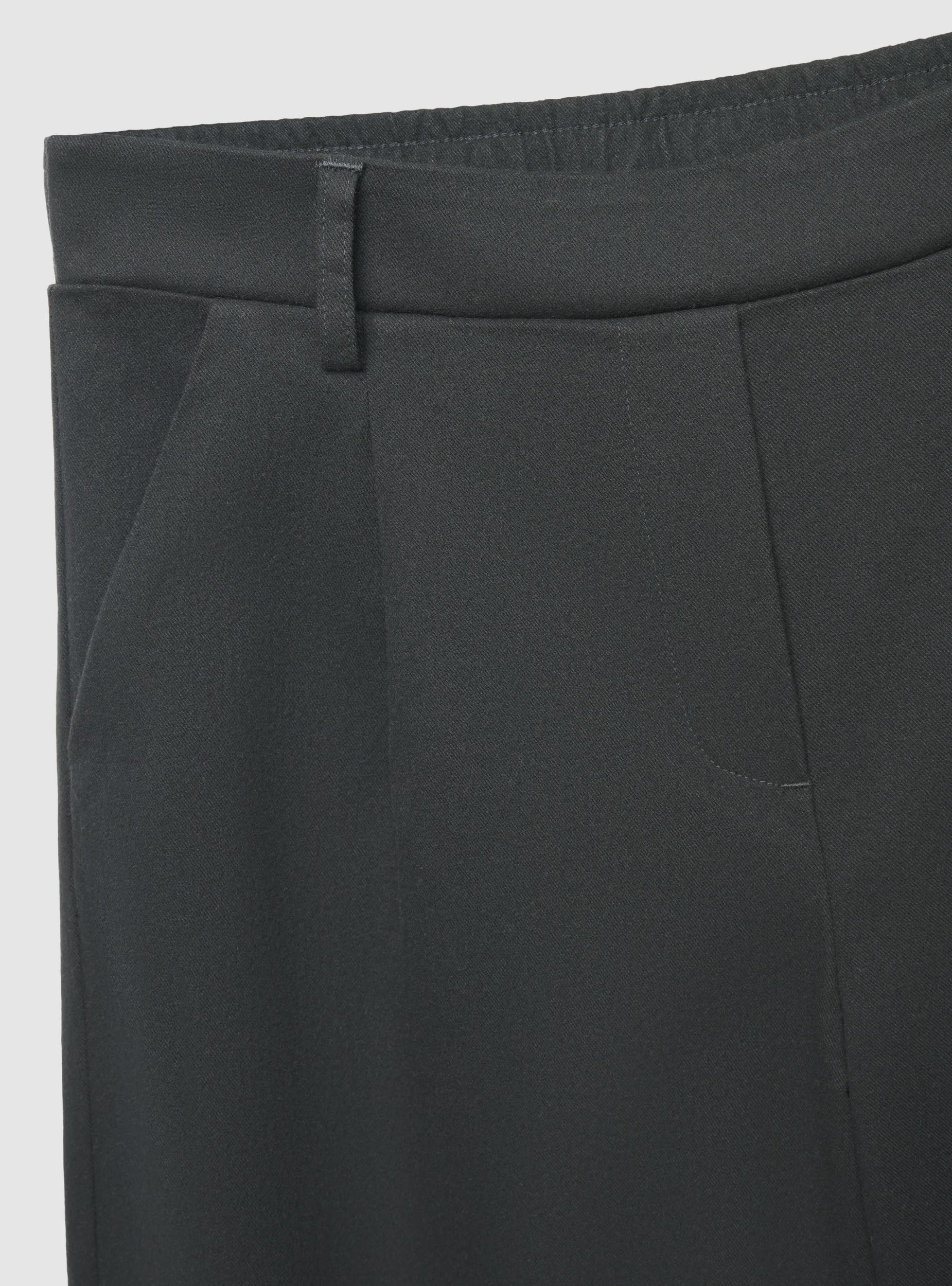 Pantaloni wide leg con pince - Image 4