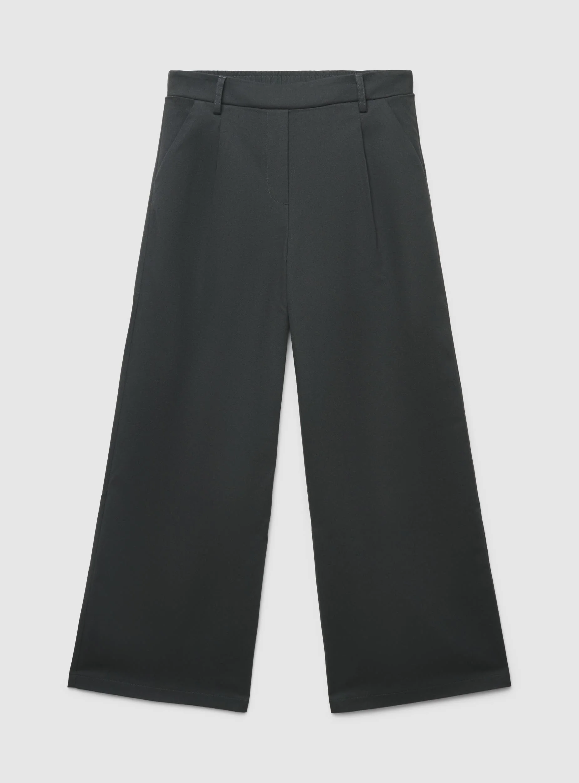 Pantaloni wide leg con pince - Image 5