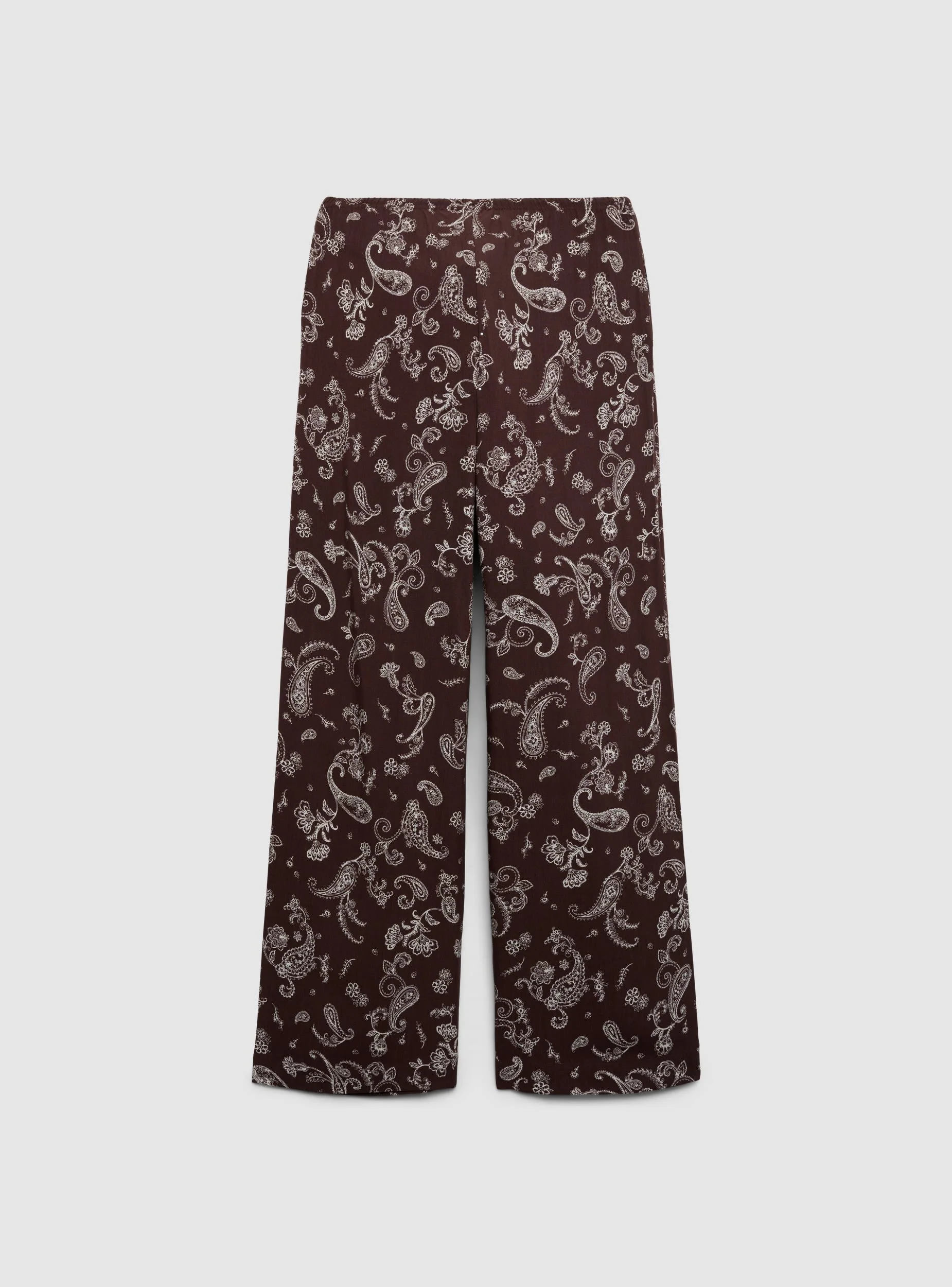 Pantaloni wide leg con stampa paisley - Image 5
