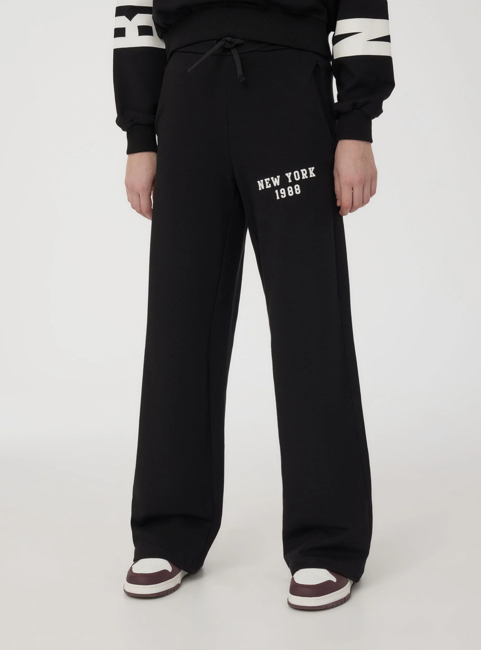 Pantaloni wide leg con stampa - Image 2