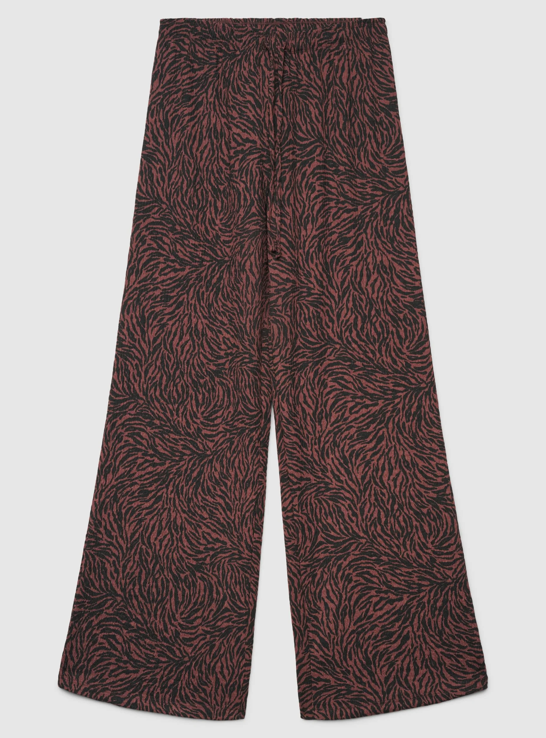 Pantaloni wide leg con stampa zebrata - Image 7
