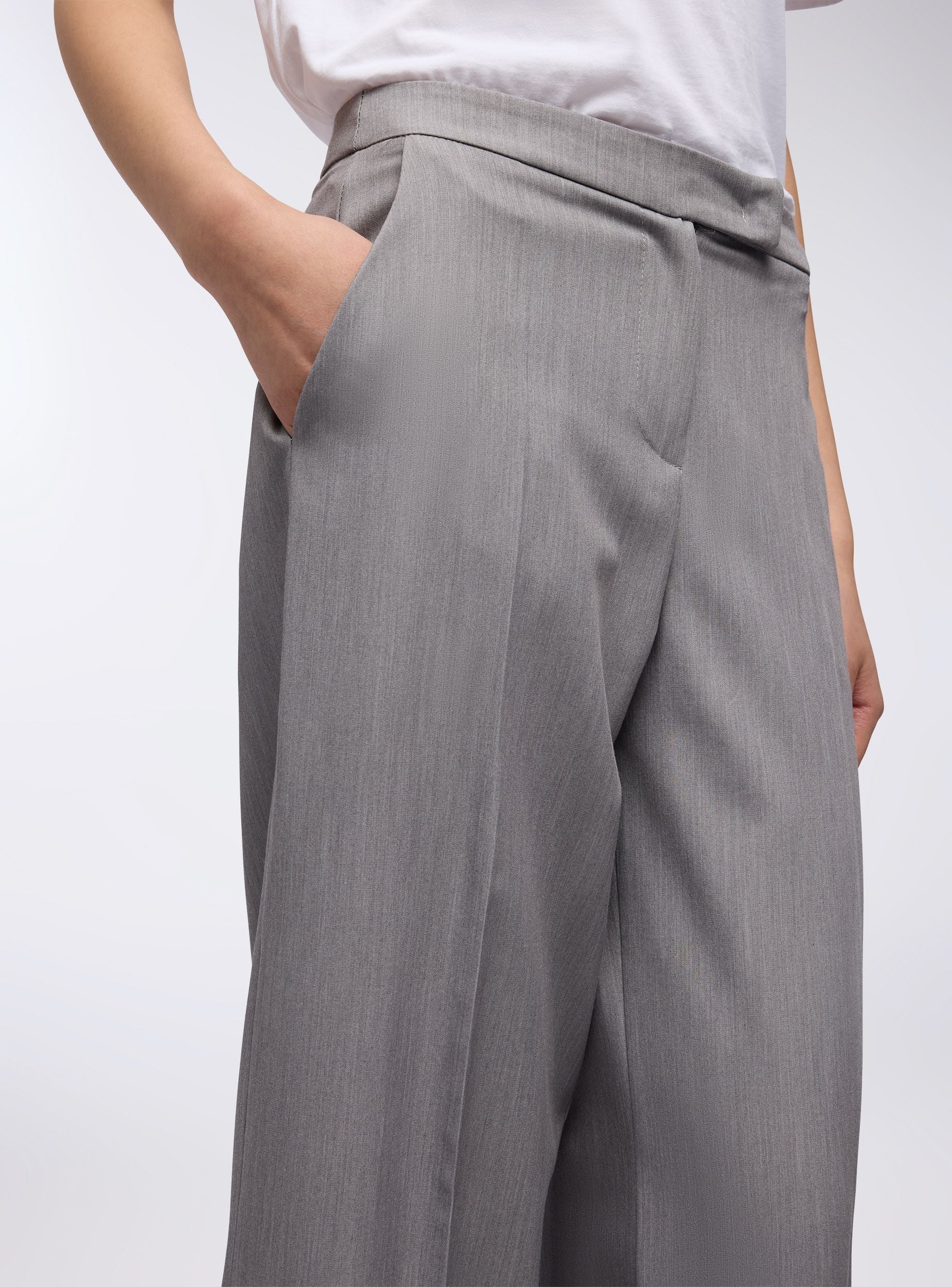 Pantaloni wide leg crop - Image 2