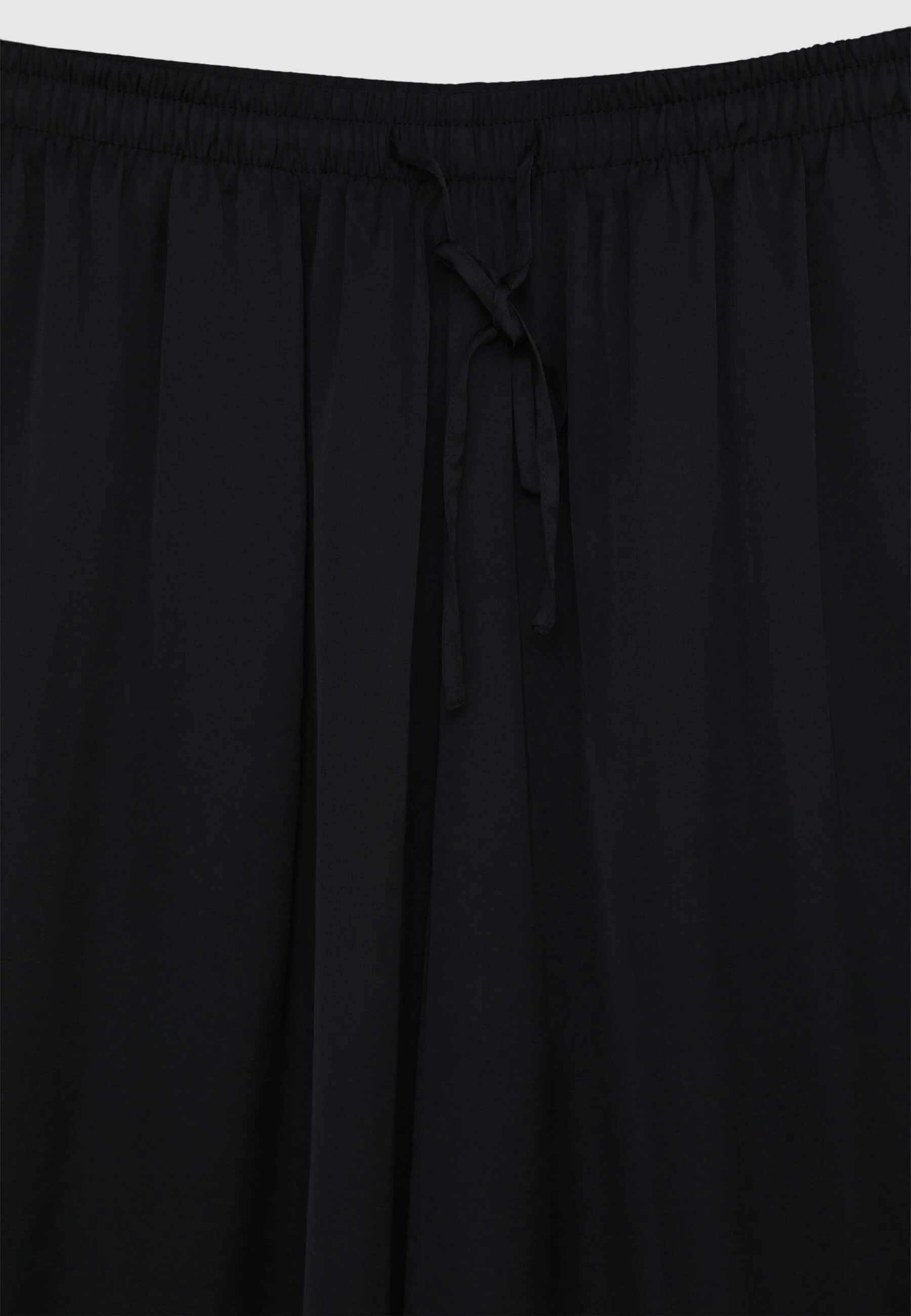 Pantaloni wide leg effetto raso con coulisse - Image 6