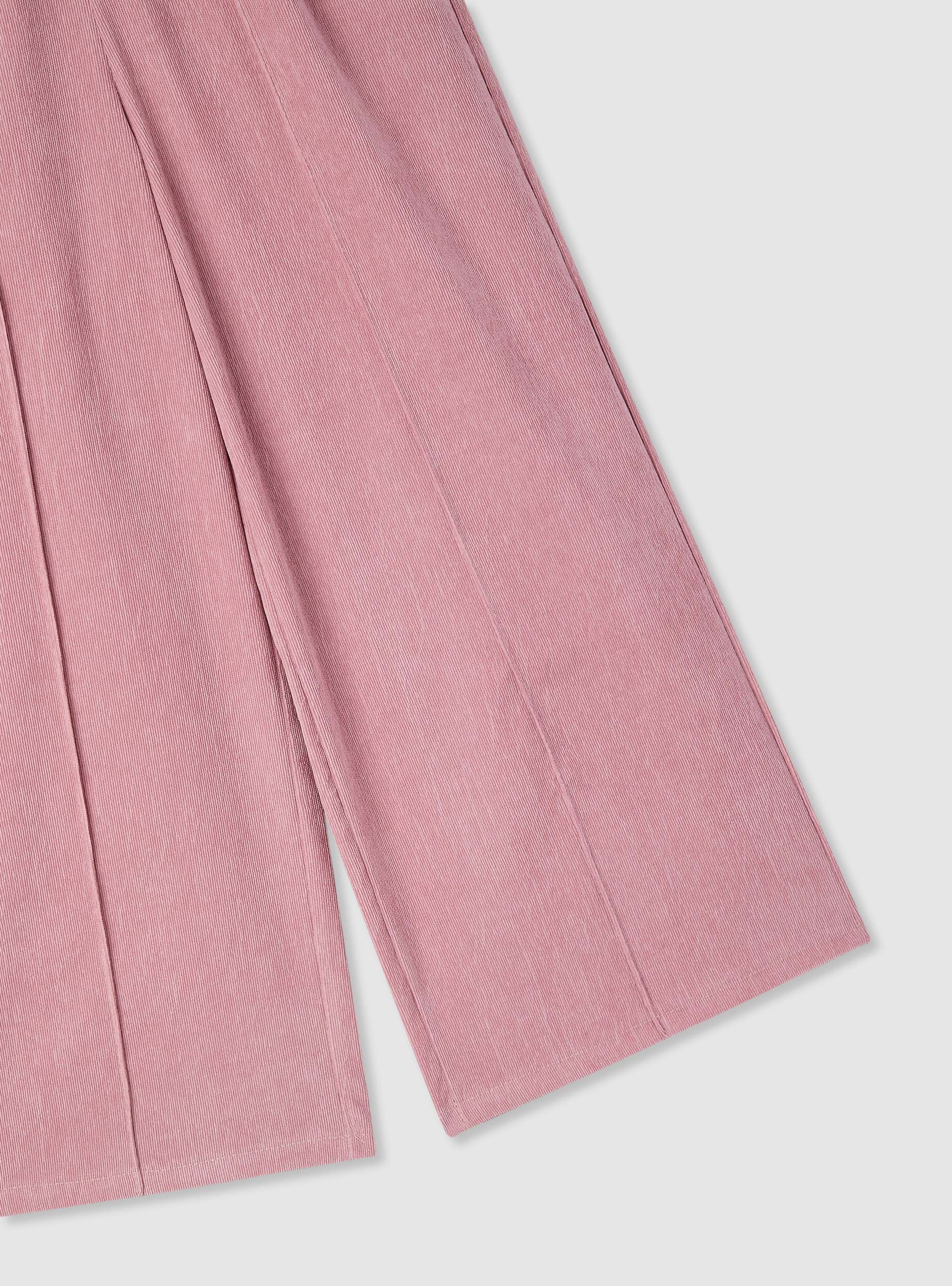Pantaloni wide leg effetto velluto - Image 5