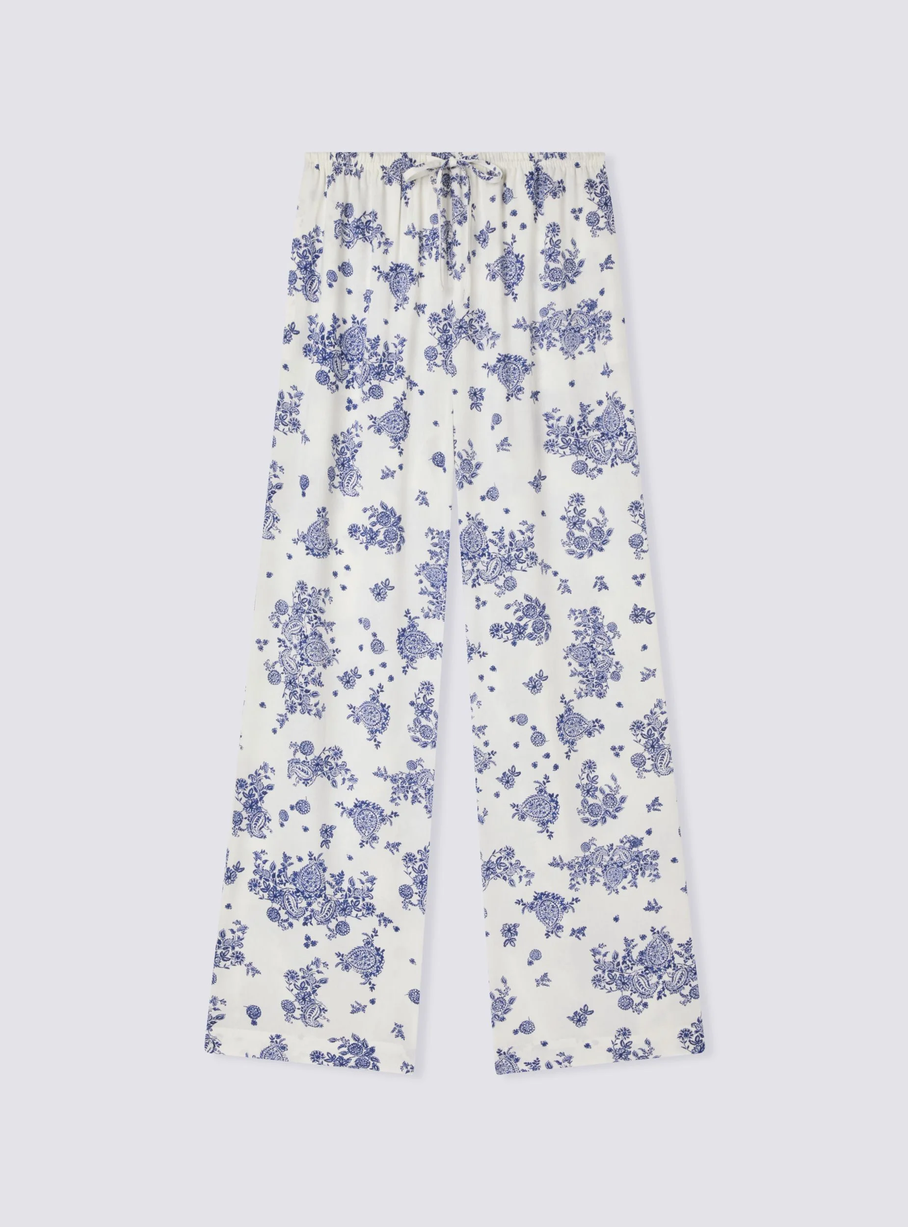 Pantaloni wide leg fantasia con coulisse - Image 5