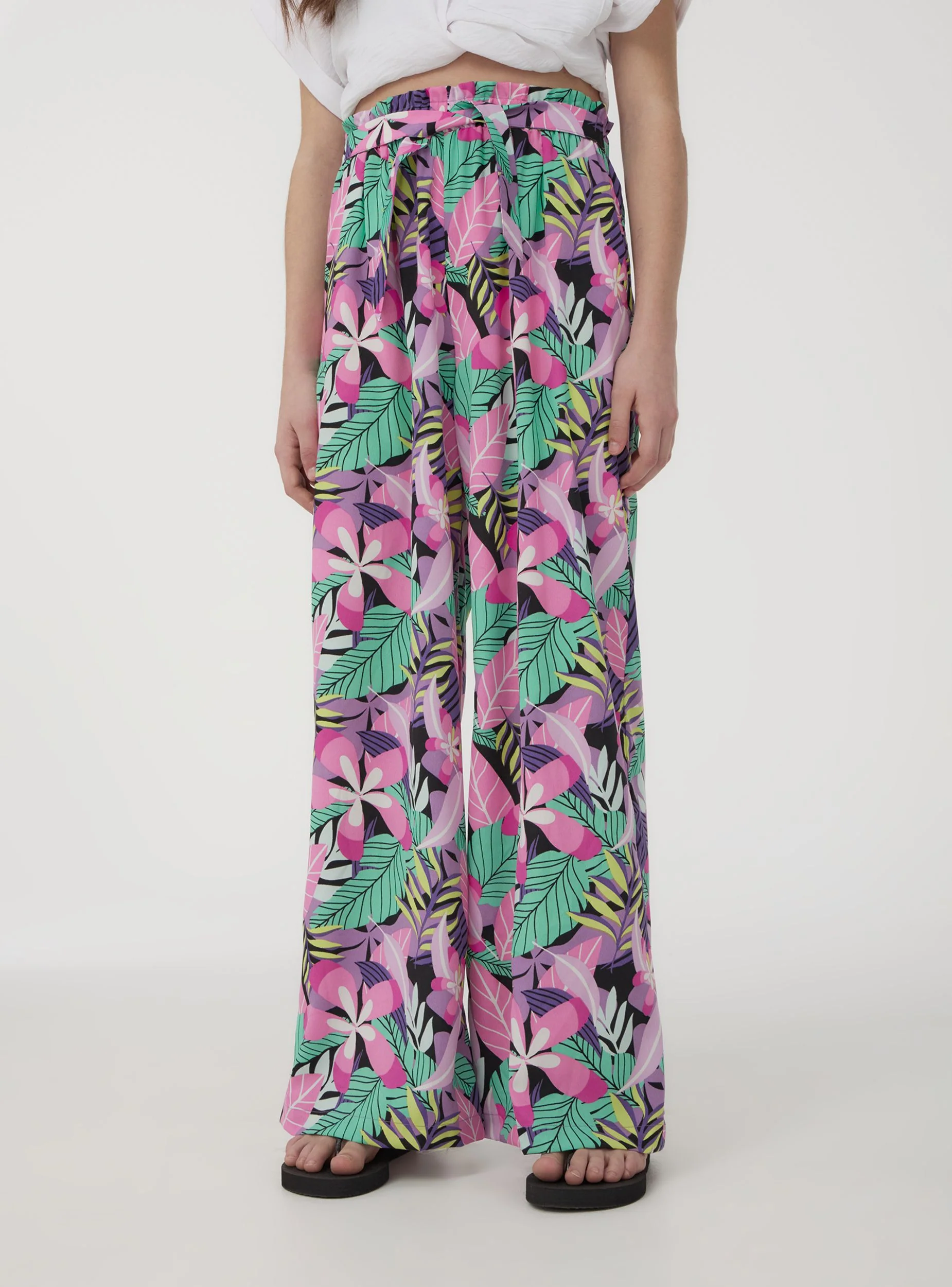 Pantaloni wide leg fantasia floreale - Image 7