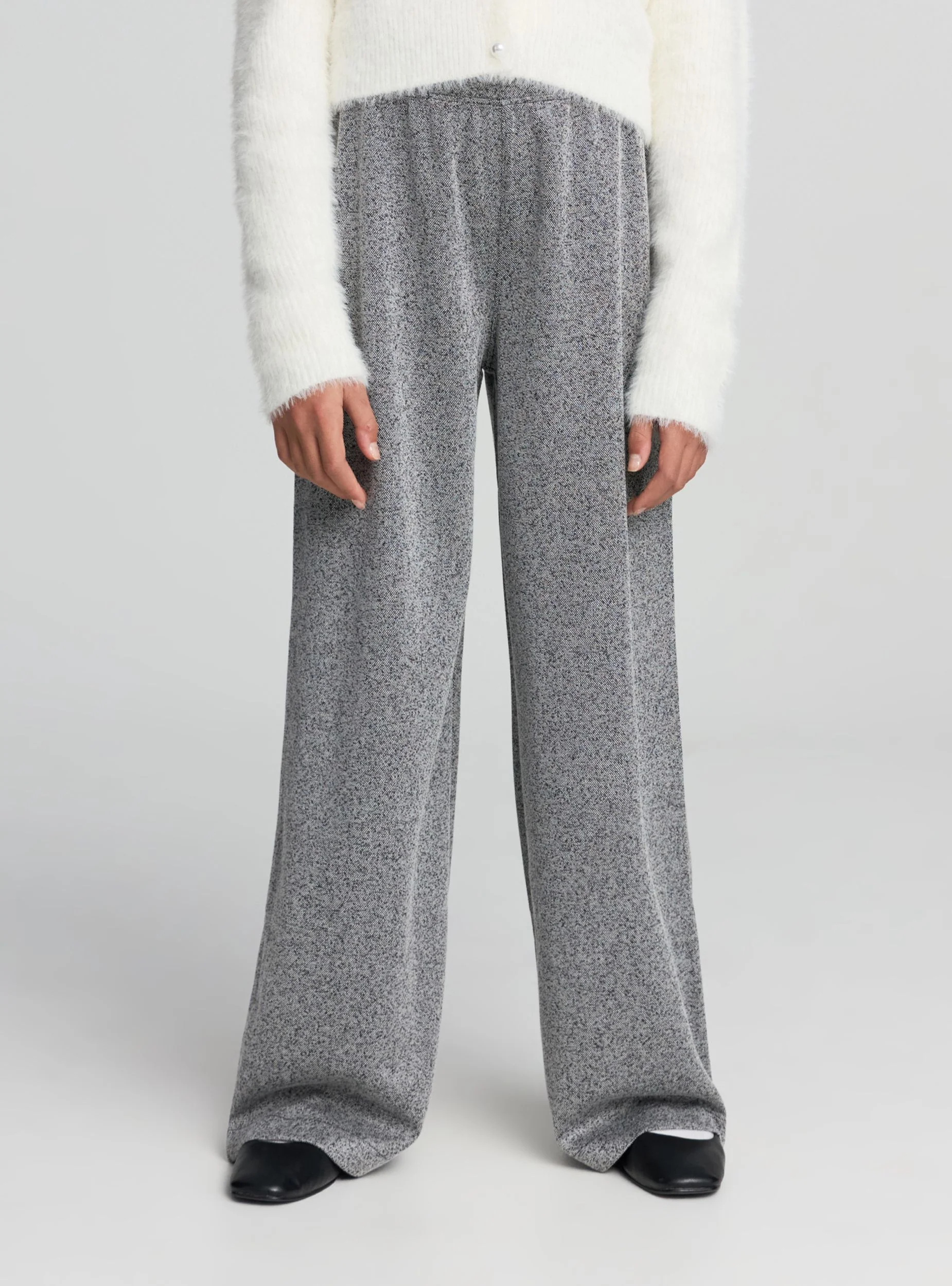 Pantaloni wide leg fantasia