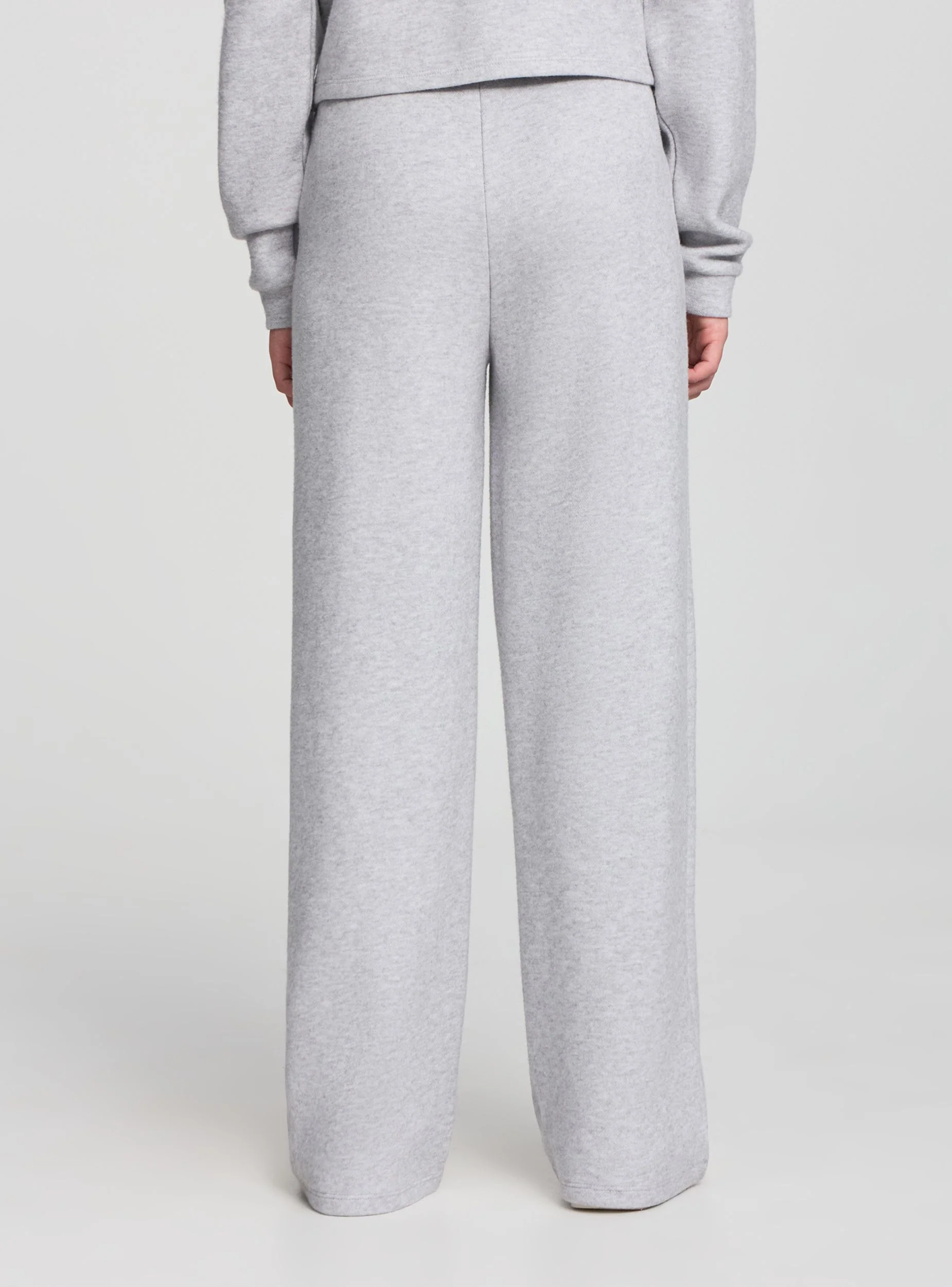 Pantaloni wide leg in tessuto caldo - Image 2