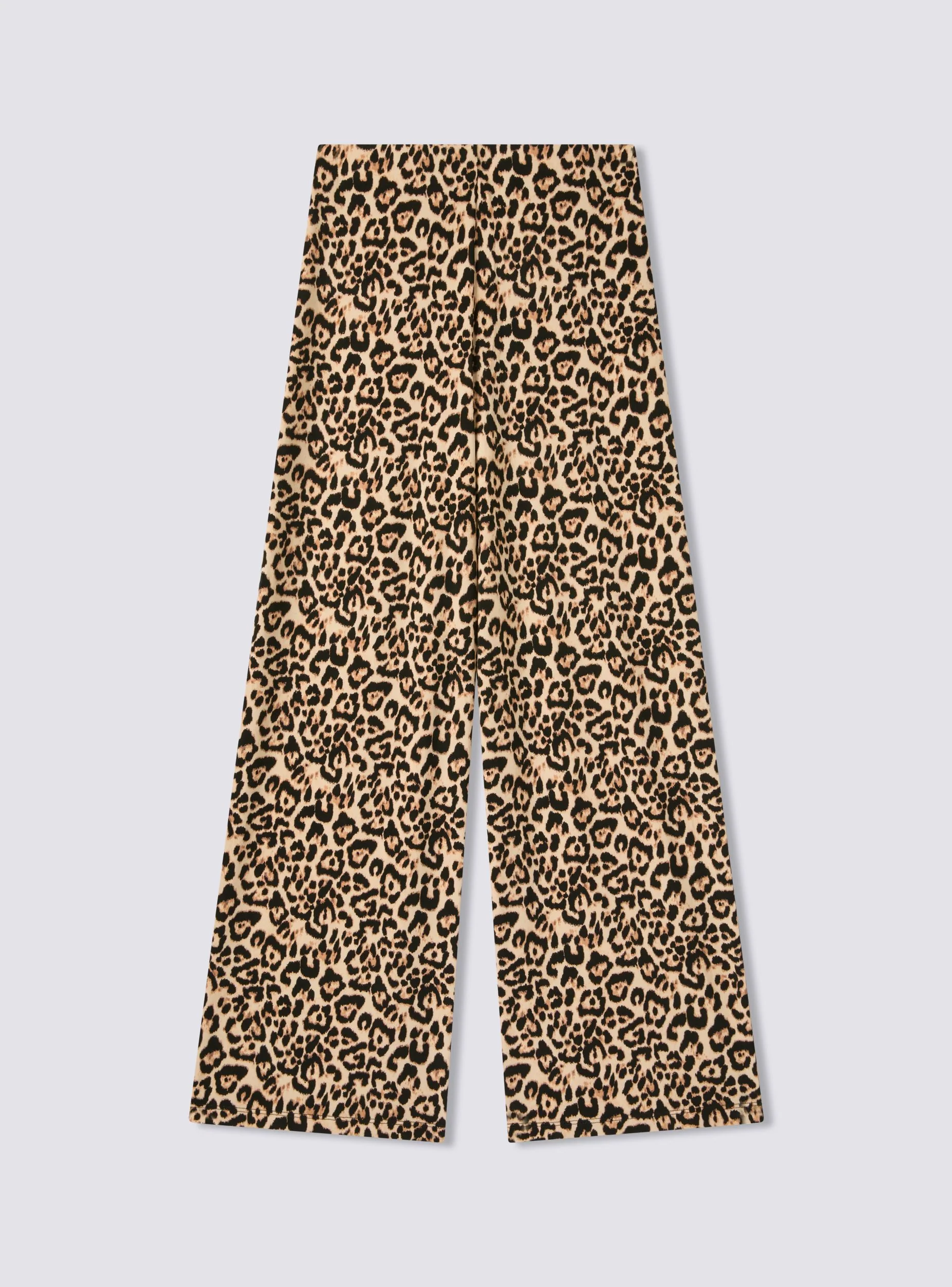 Pantaloni wide leg maculati elasticizzati - Image 5