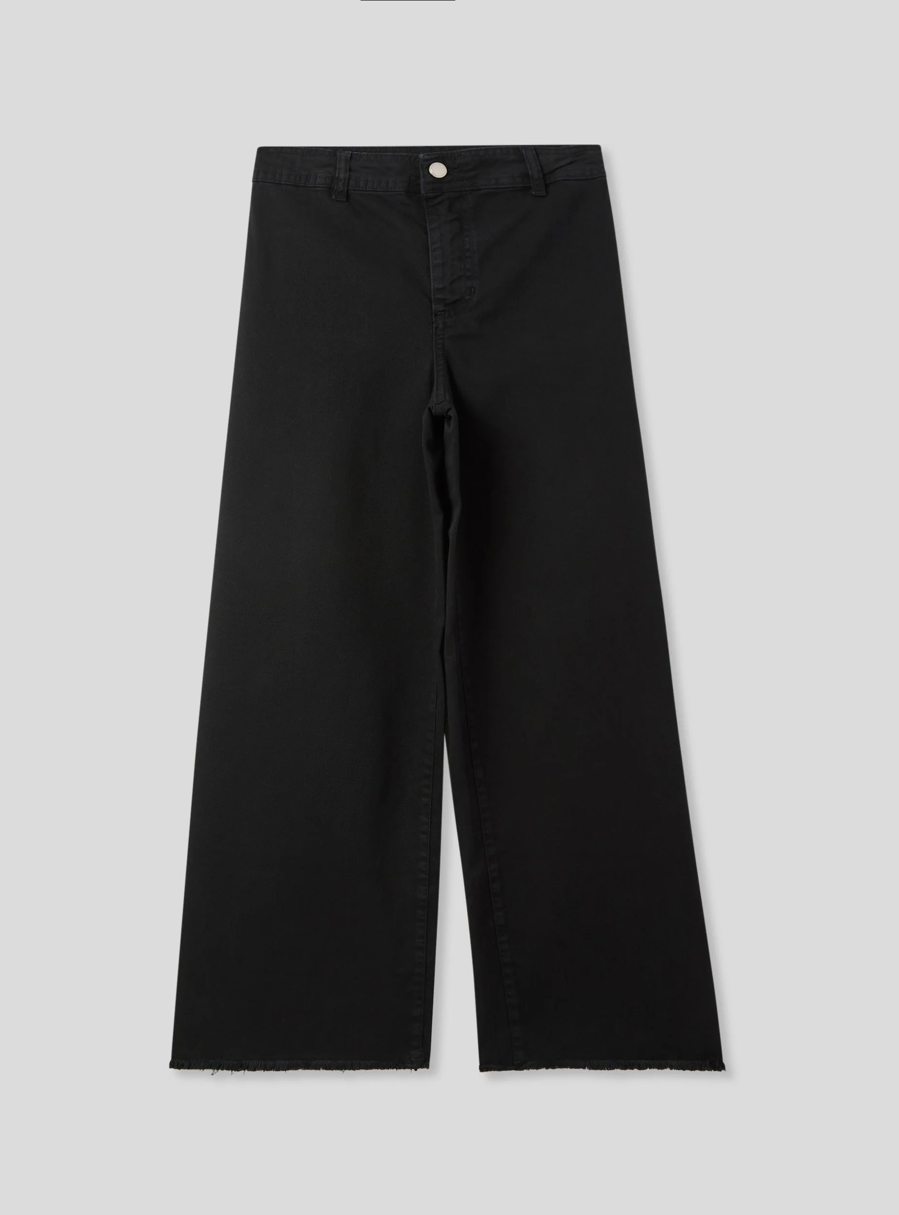 Pantaloni wide leg sfrangiati - Image 4
