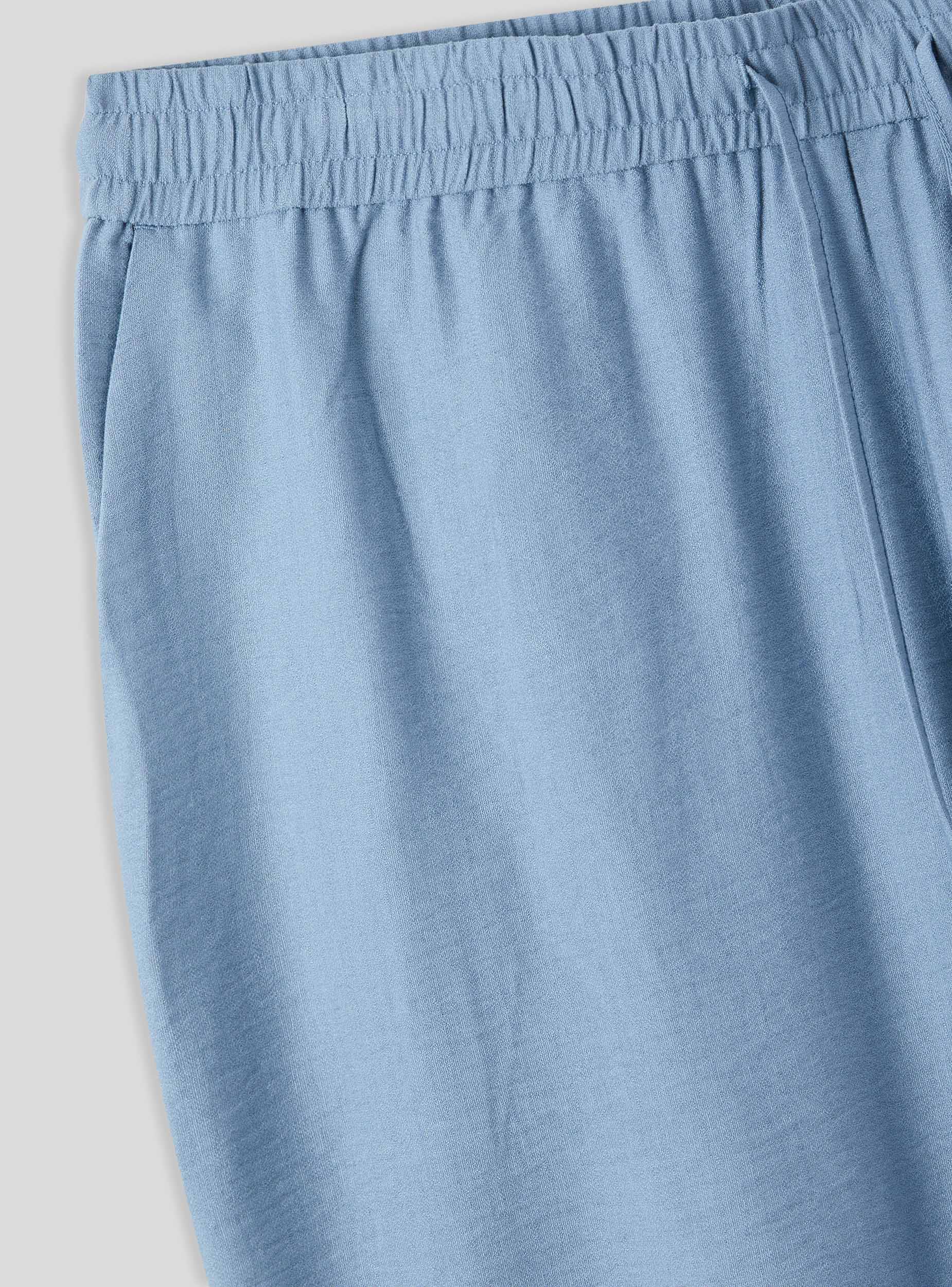Pantaloni wide leg tessuto leggero - Image 6
