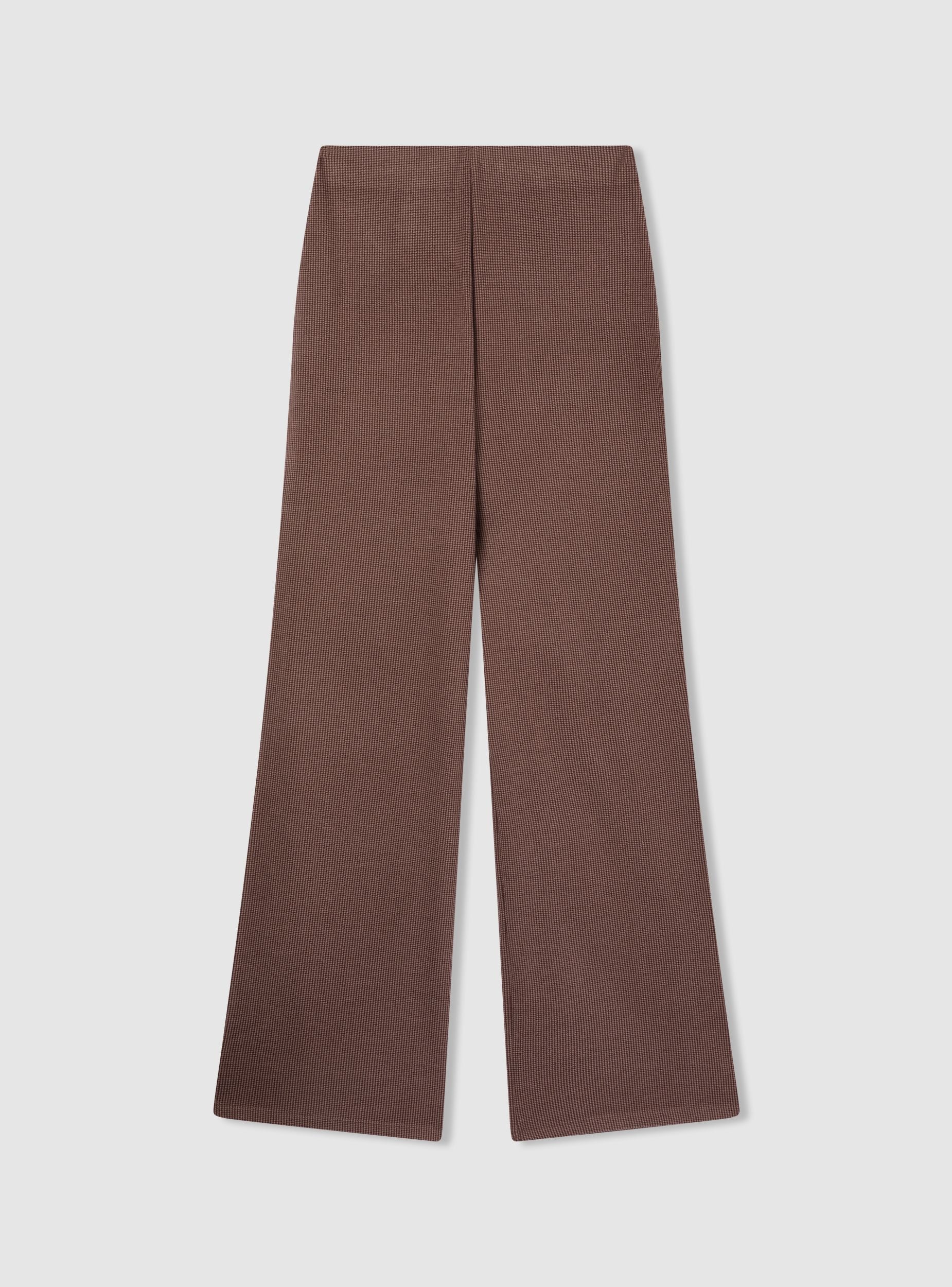 Pantaloni wide leg tessuto pesante - Image 5
