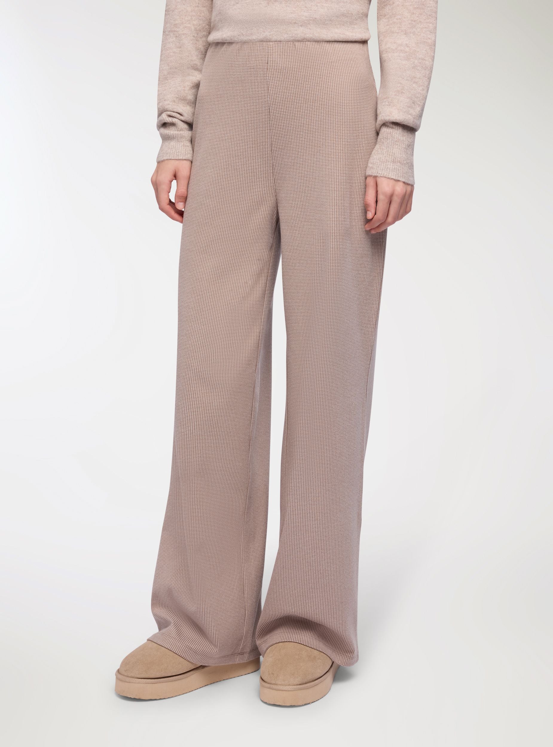 Pantaloni wide leg tessuto pesante - Image 2