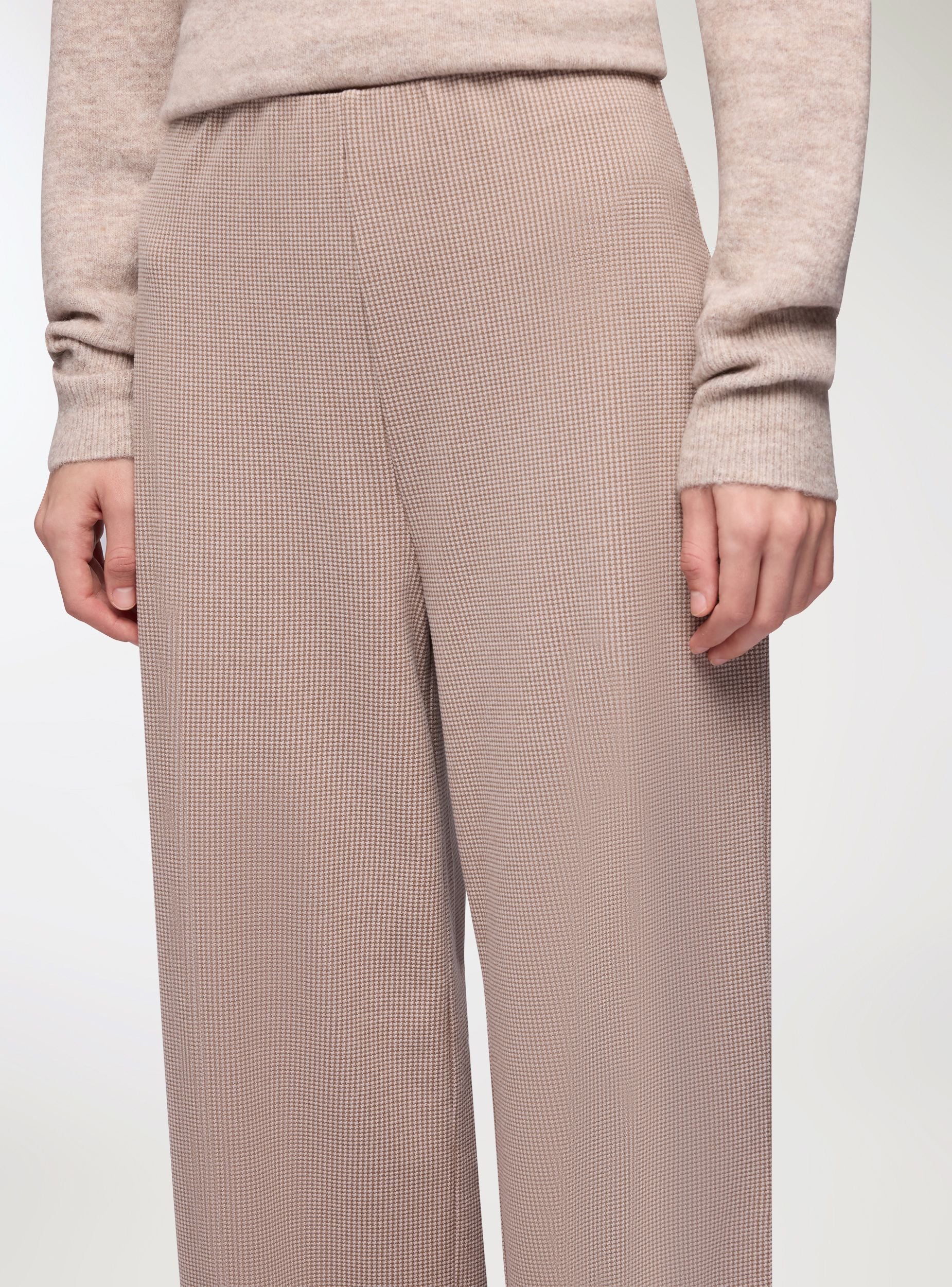 Pantaloni wide leg tessuto pesante - Image 3