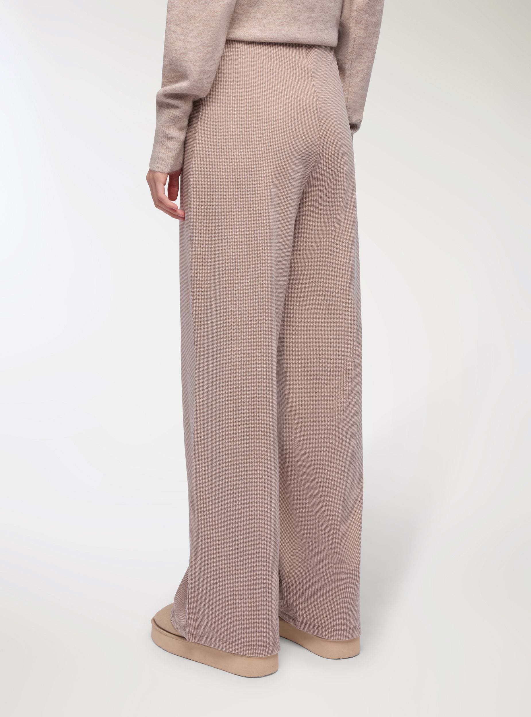 Pantaloni wide leg tessuto pesante - Image 4
