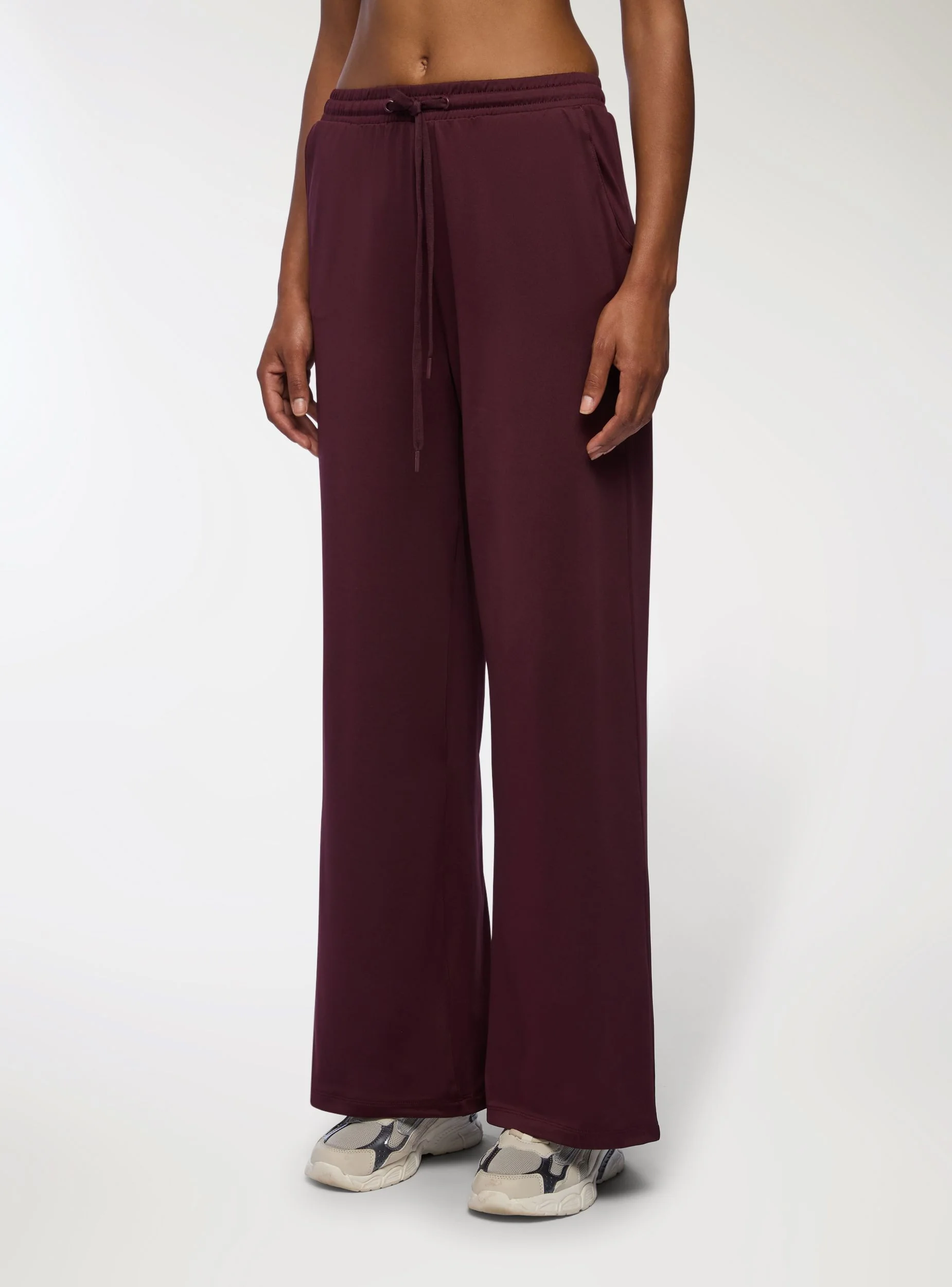 Pantaloni wide leg tinta unita - Image 4
