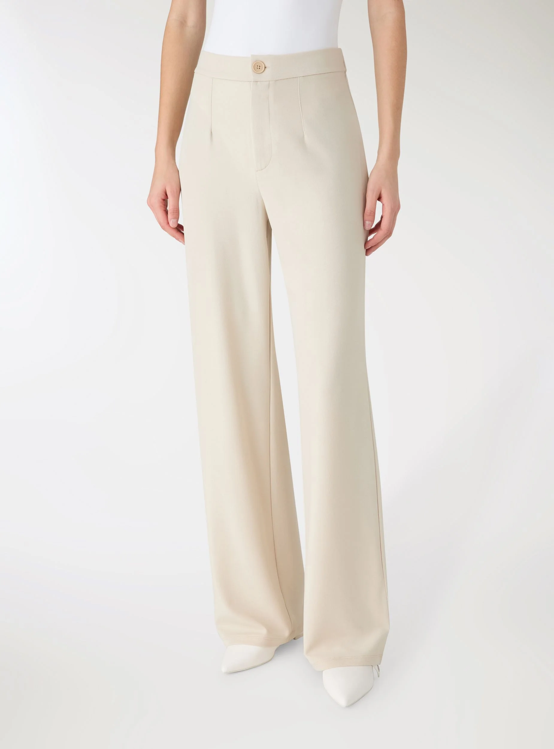 Pantaloni wide leg tinta unita