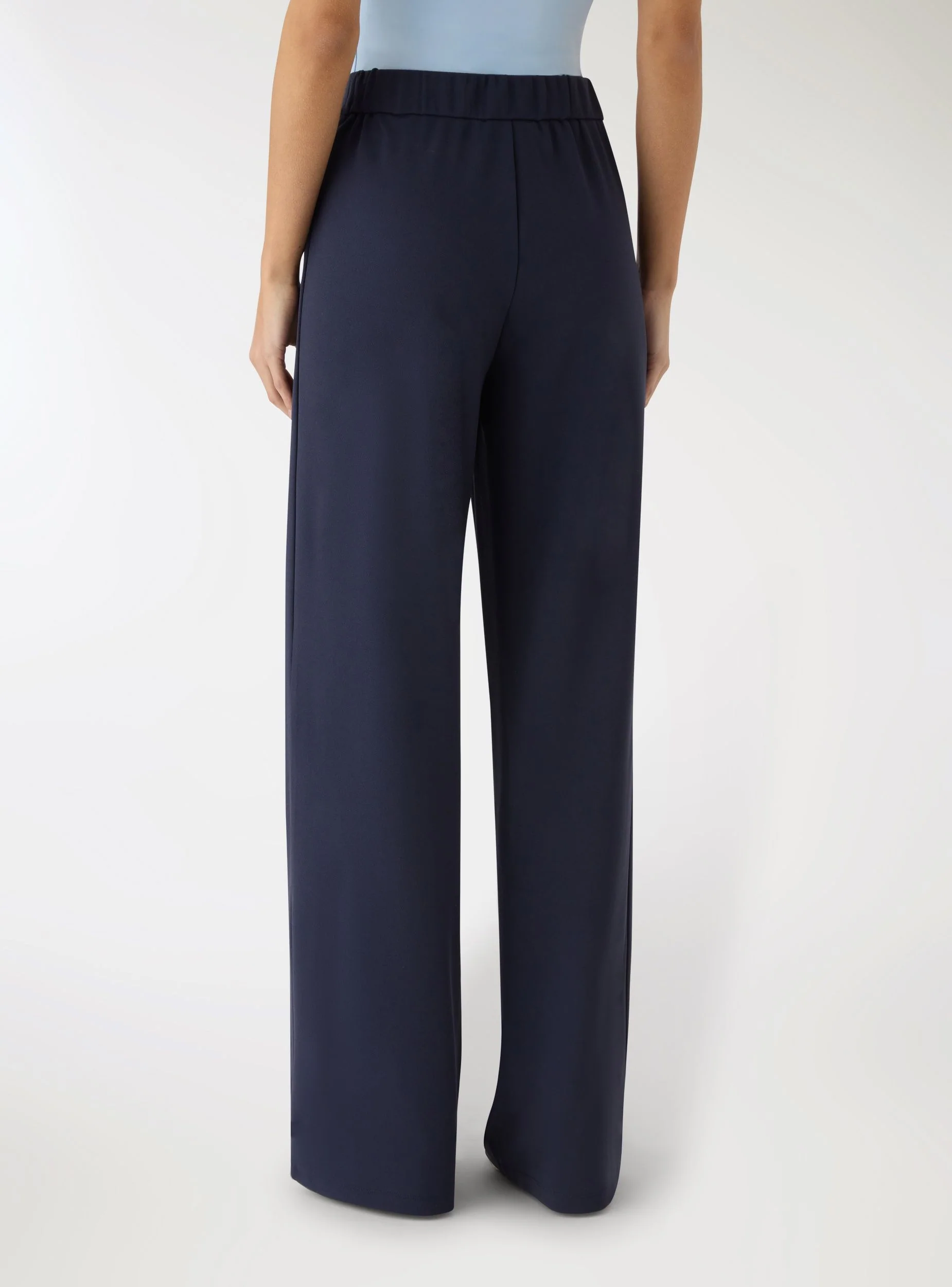 Pantaloni wide leg tinta unita - Image 3
