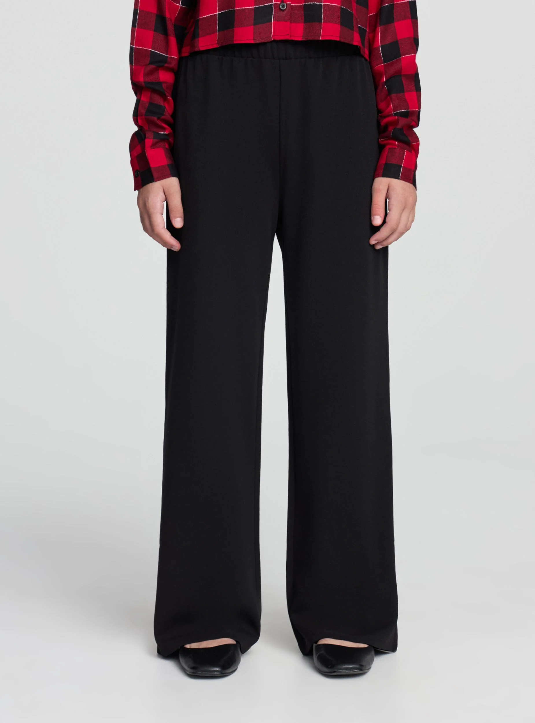 Pantaloni wide leg tinta unita - Image 6